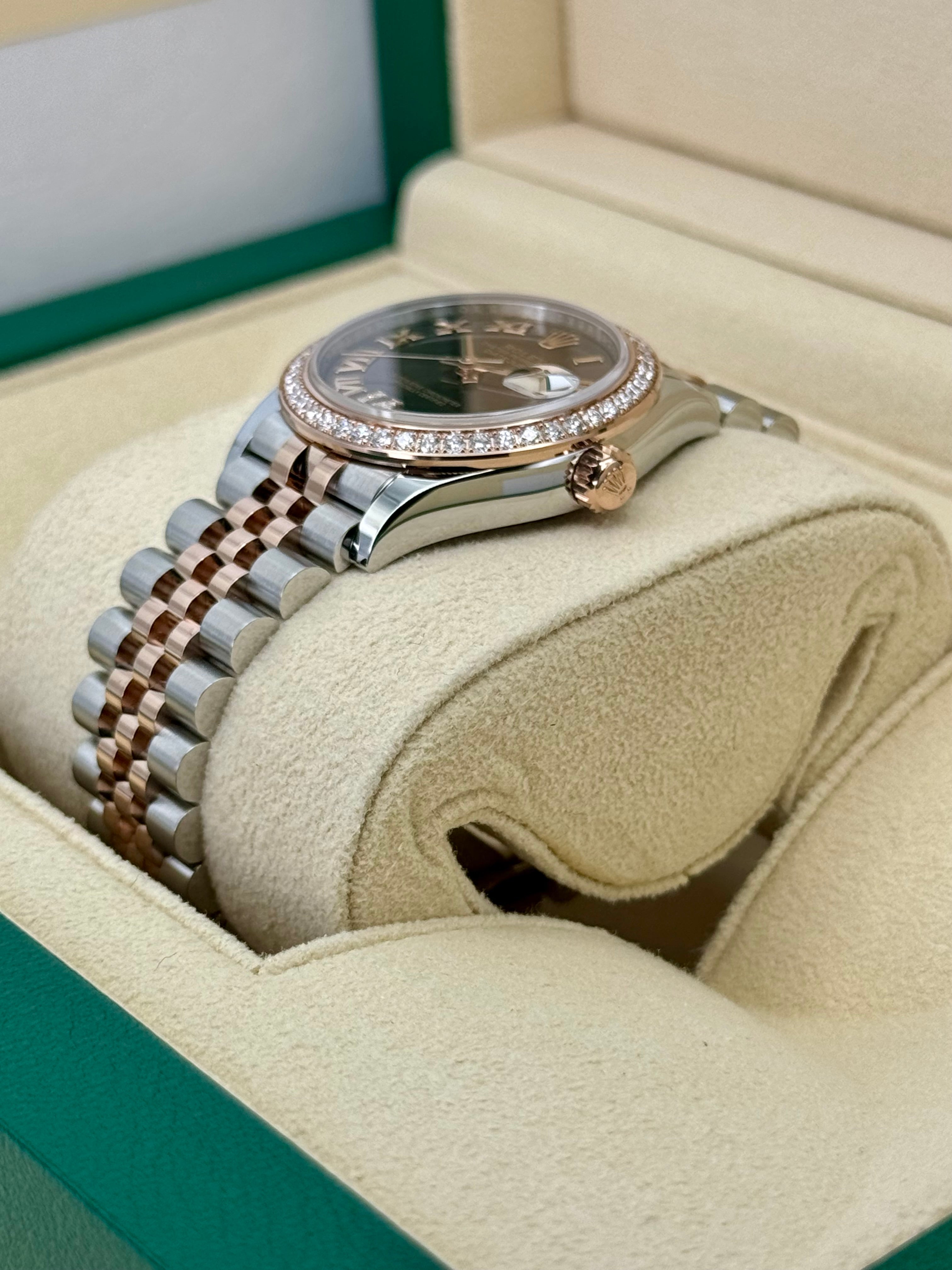 NEW 2023 Rolex Lady Datejust 31mm 278381RBR Two Tone Chocolate