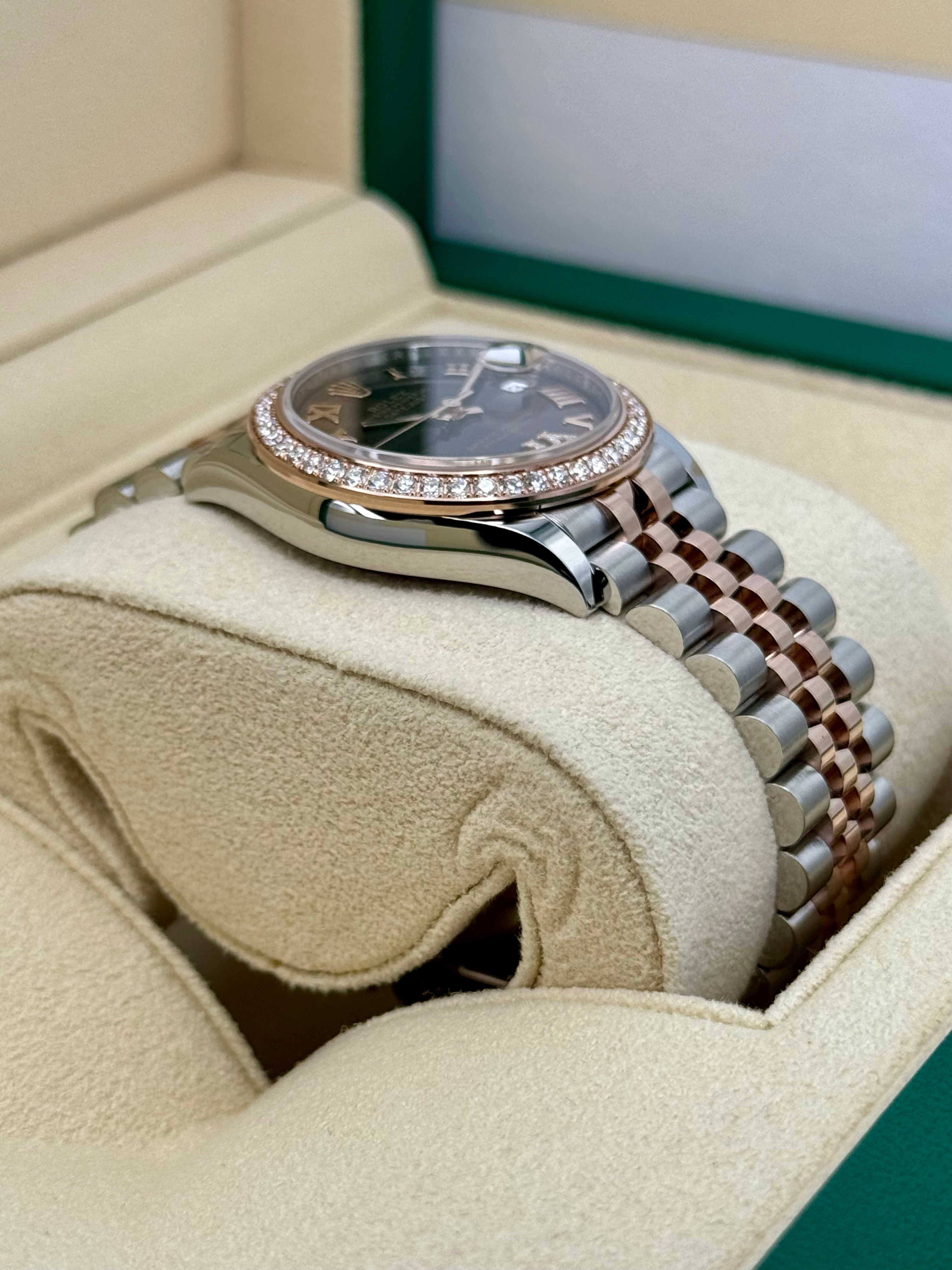 NEW 2023 Rolex Lady Datejust 31mm 278381RBR Two Tone Chocolate