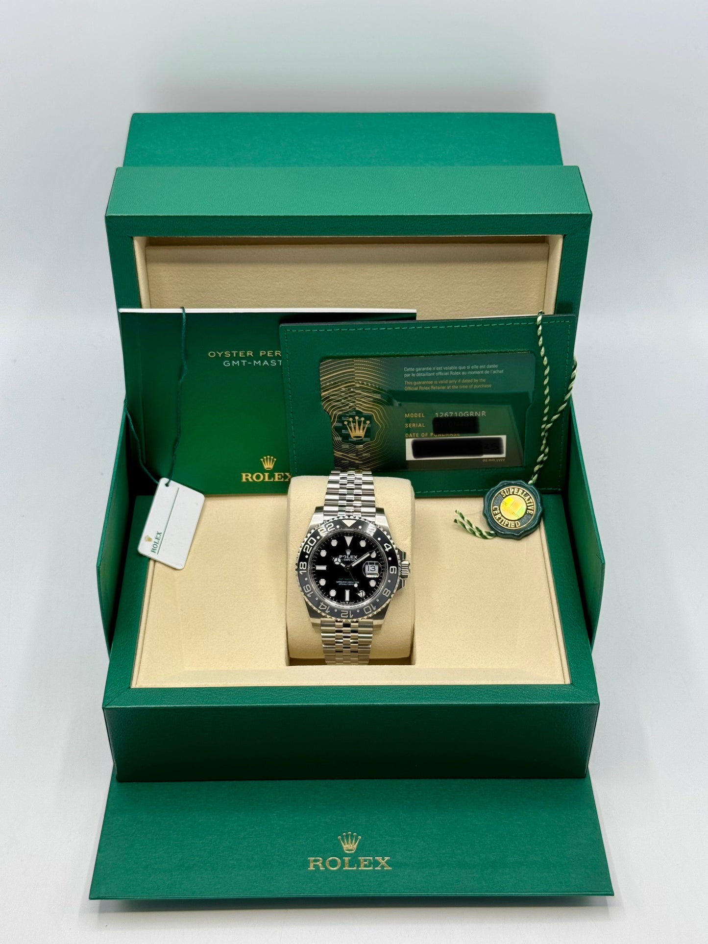 NEW 2025 Rolex GMT-Master II "Bruce Wayne" 40mm 126710GRNR Jubilee