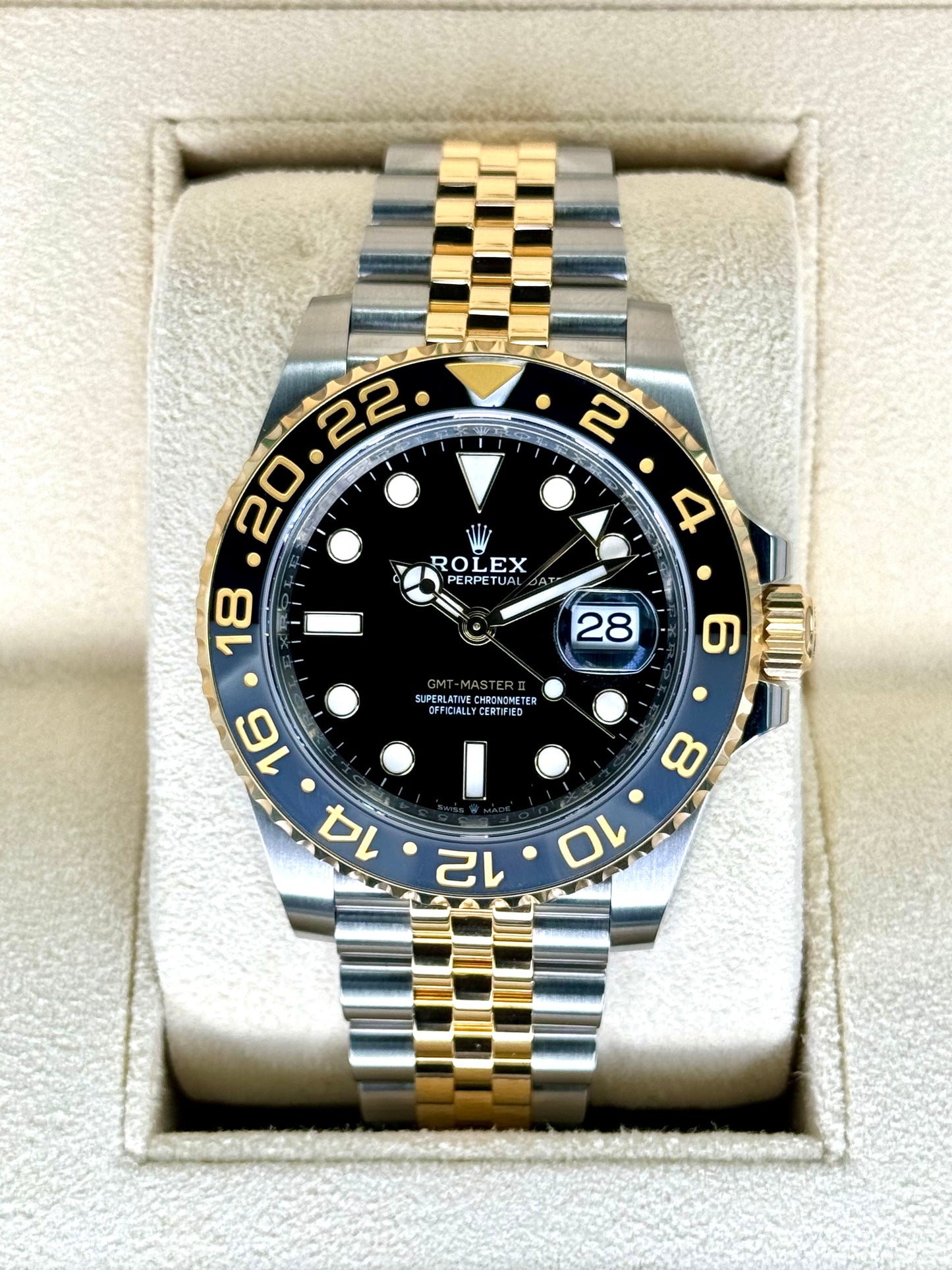 NEW 2023 Rolex GMT-Master II 40mm 126713GRNR Two-Tone Jubilee - MyWatchLLC