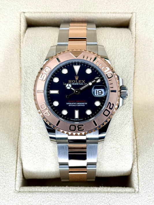 2023 Rolex Yacht-Master 36mm 268621 Two-Tone Oyster Black Dial - MyWatchLLC