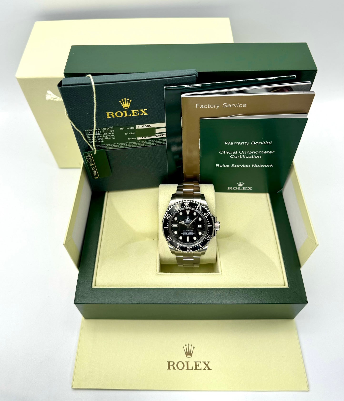 2008 Rolex Sea-Dweller Deepsea 44mm 116660 Stainless Steel Black Dial - MyWatchLLC