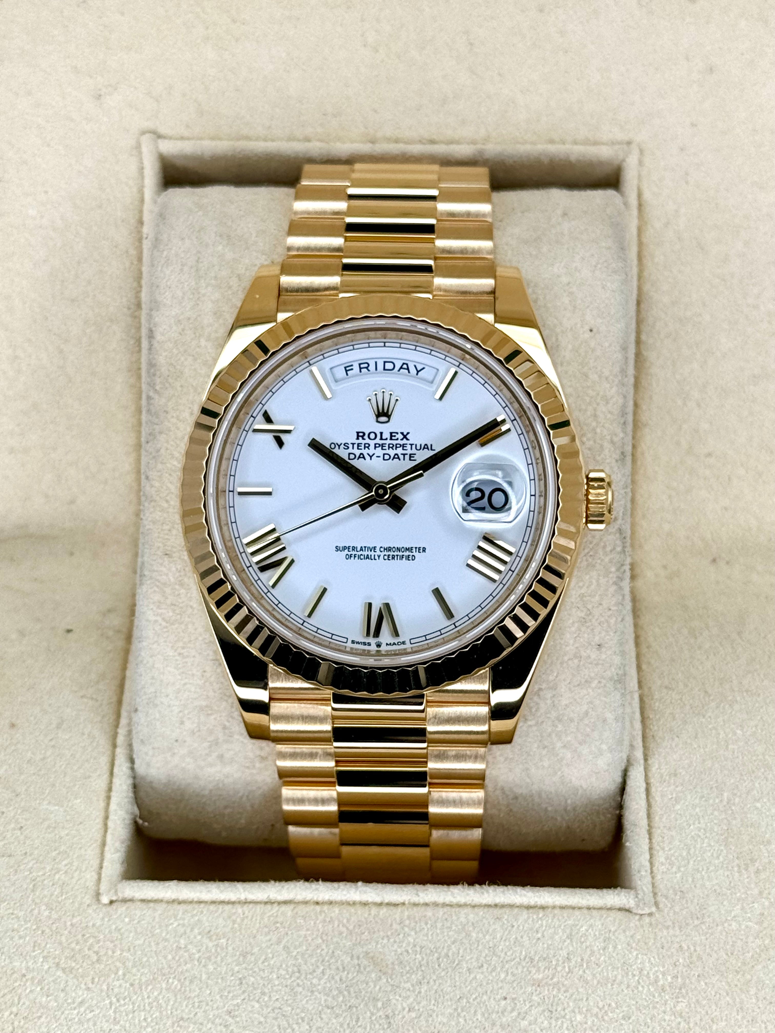 Rolex oyster perpetual discount day date roman numerals