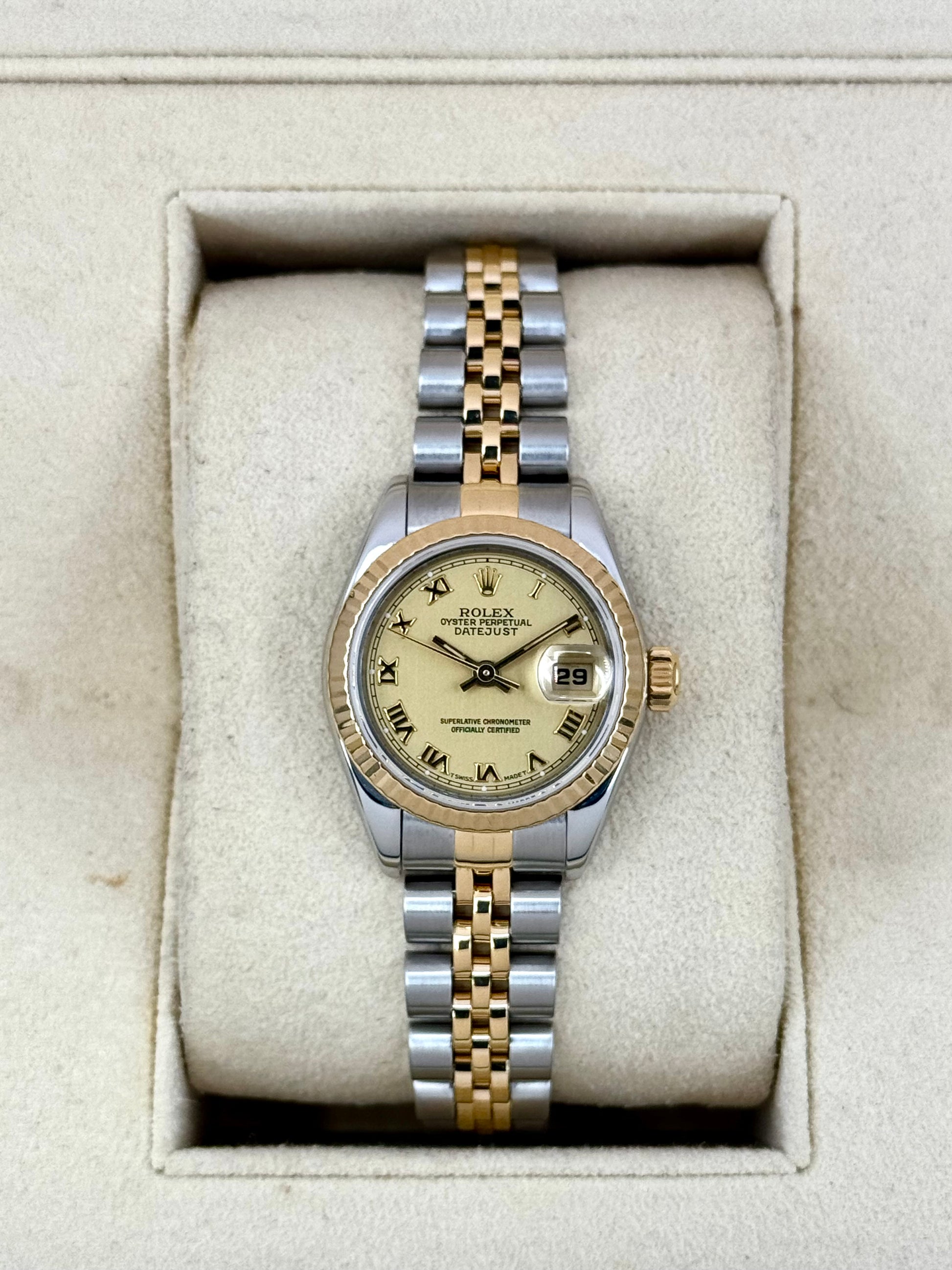 1997 Rolex Lady Datejust 26mm 69173 Two-Tone Jubilee Champagne Dial - MyWatchLLC