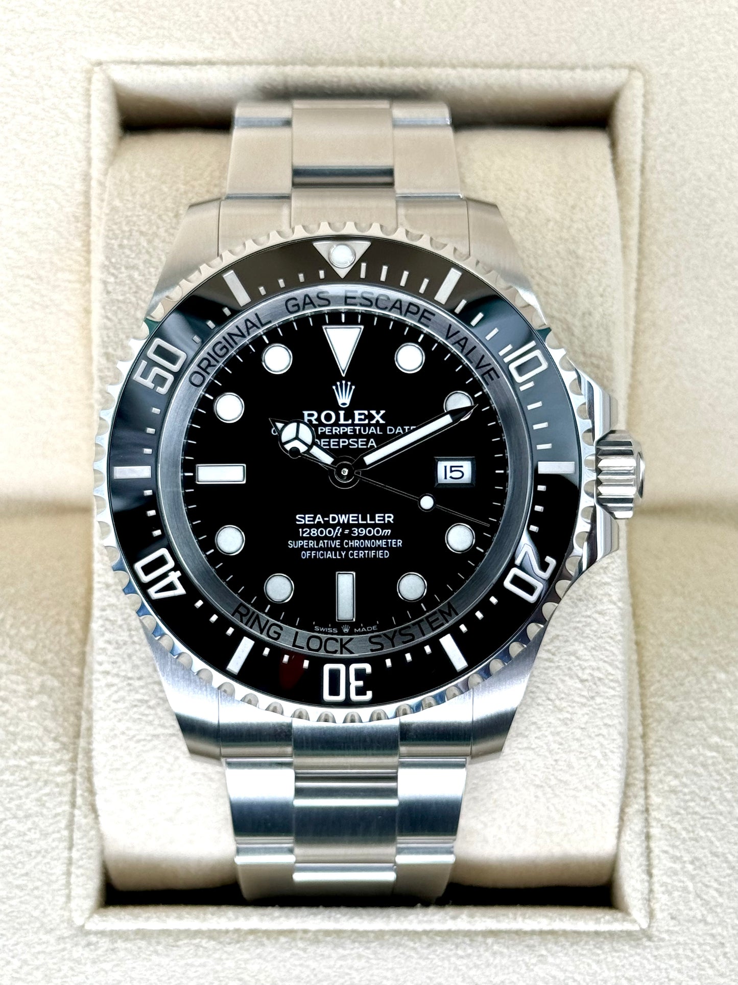 2022 Rolex Deepsea 44mm 126660 Stainless Steel Black Dial