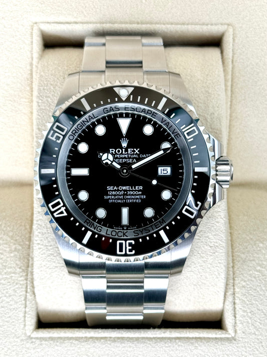 2022 Rolex Deepsea 44mm 126660 Stainless Steel Black Dial