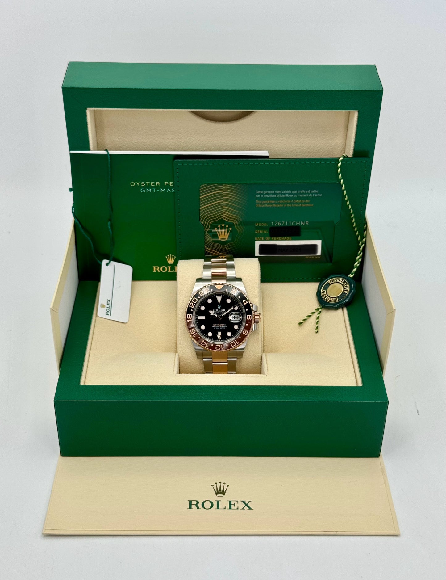 2024 Rolex GMT-Master II "Rootbeer" 40mm 126711CHNR Two-Tone