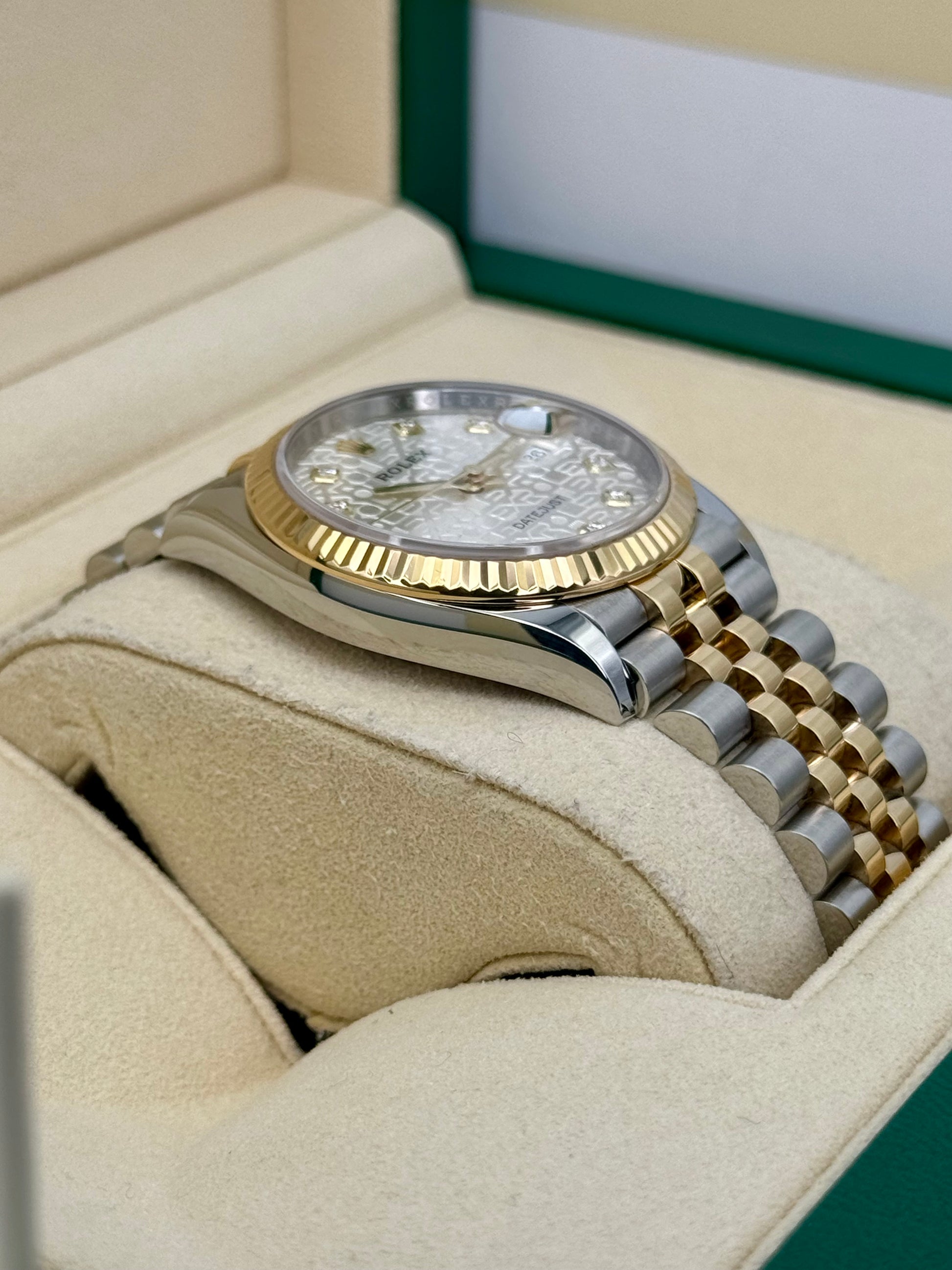 2020 Rolex Datejust 36mm 126233 Two-Tone 10 Diamond Anniversary Dial - MyWatchLLC