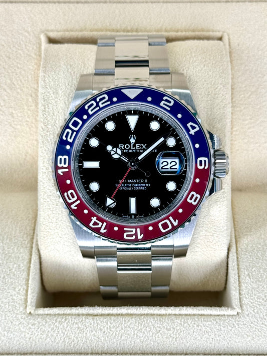 NEW 2022 GMT-Master II “Pepsi” 40mm 126710BLRO Oyster Black Dial - MyWatchLLC