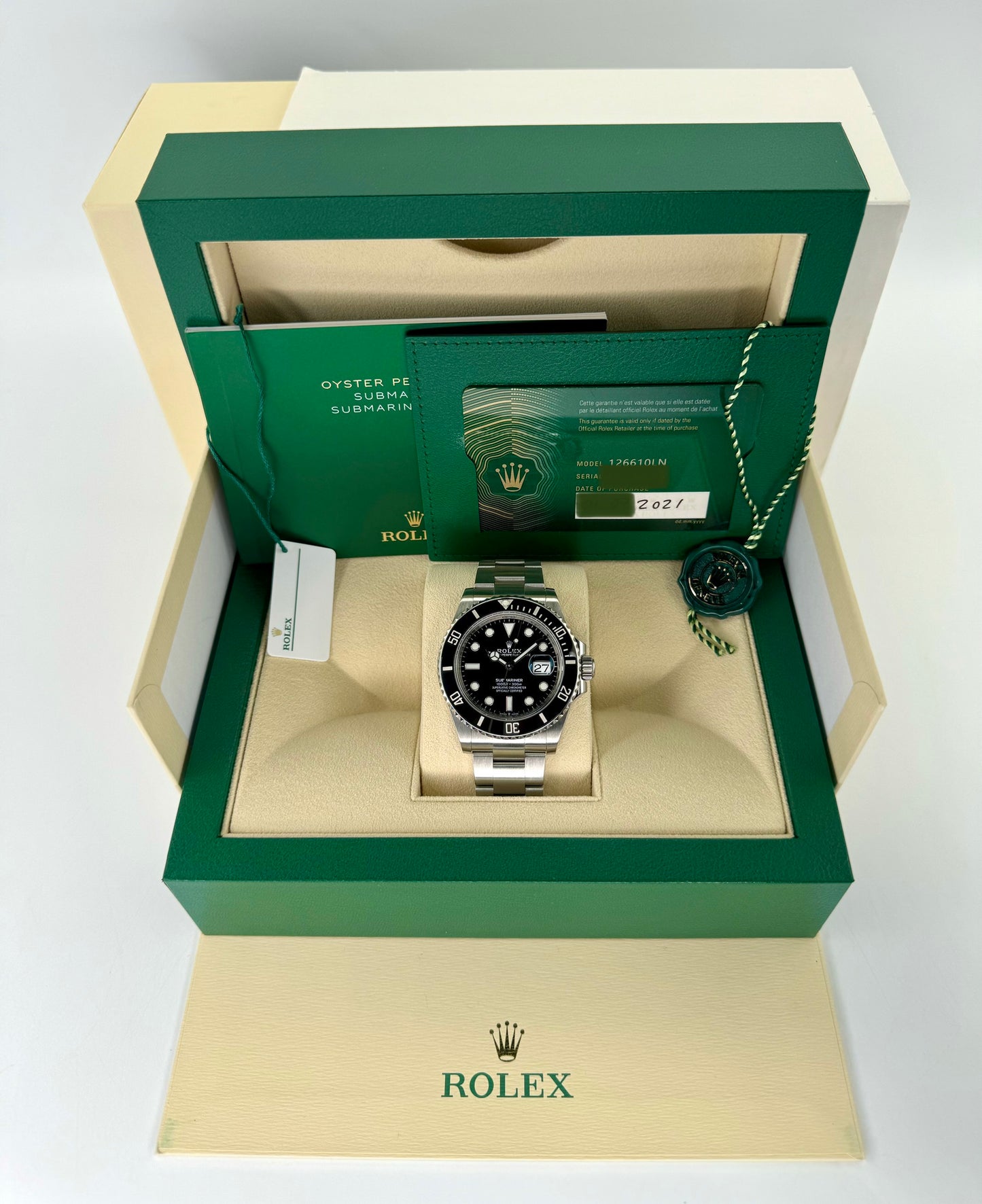 2021 Rolex Submariner Date 41mm 126610LN Stainless Steel Black Dial - MyWatchLLC