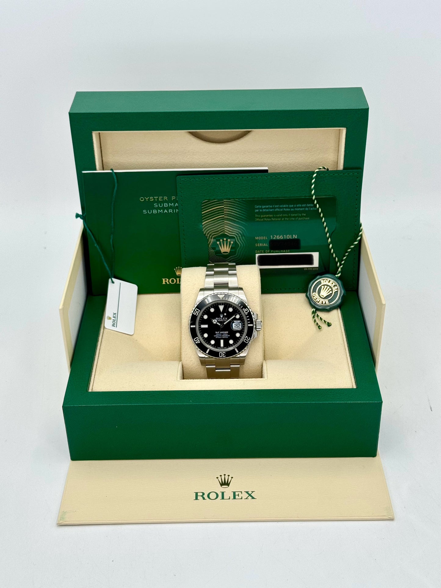 2021 Rolex Submariner 41mm 126610LN Stainless Steel Black Dial