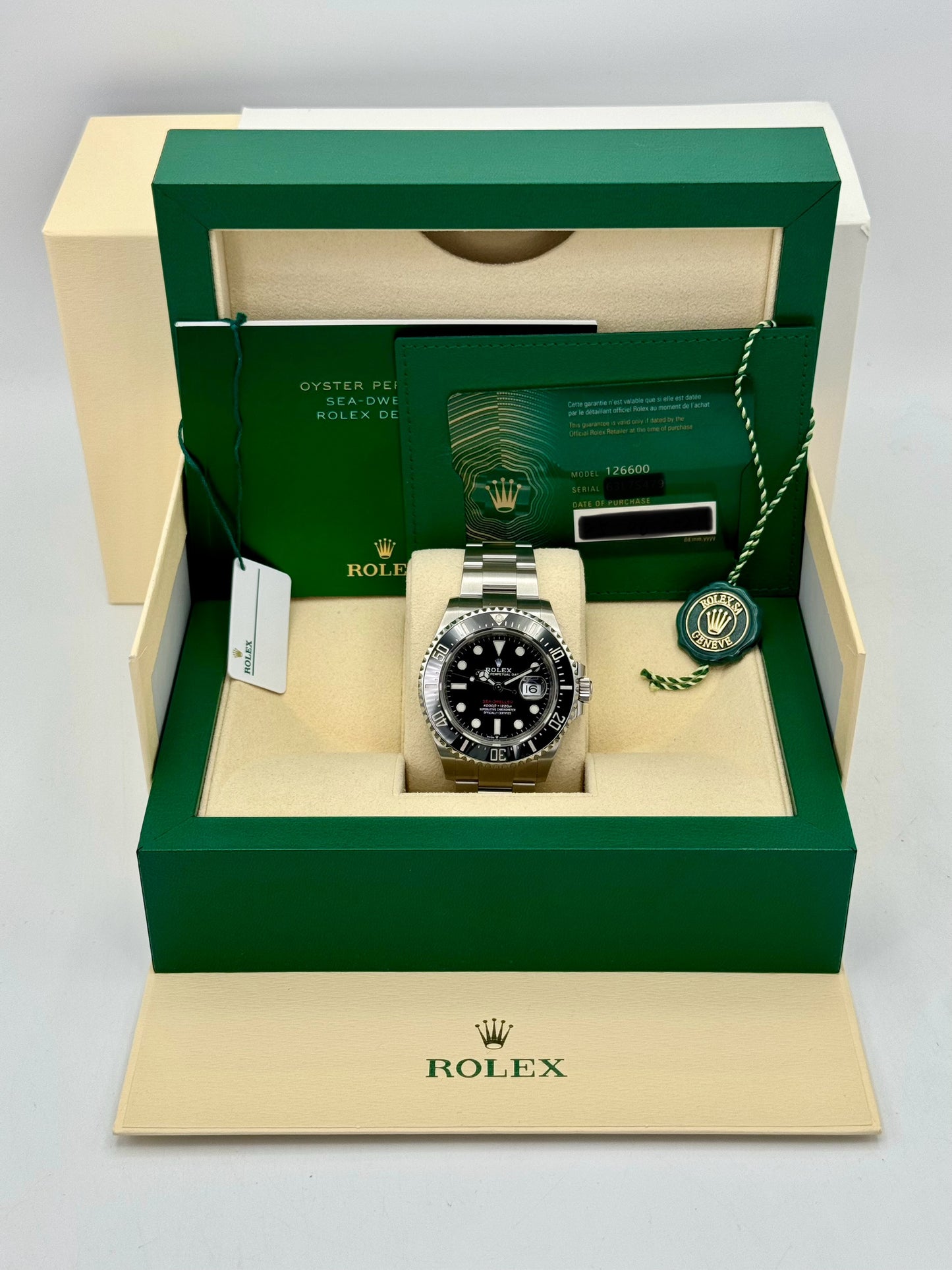 2021 Rolex Sea-Dweller 43mm 126600 Black Dial