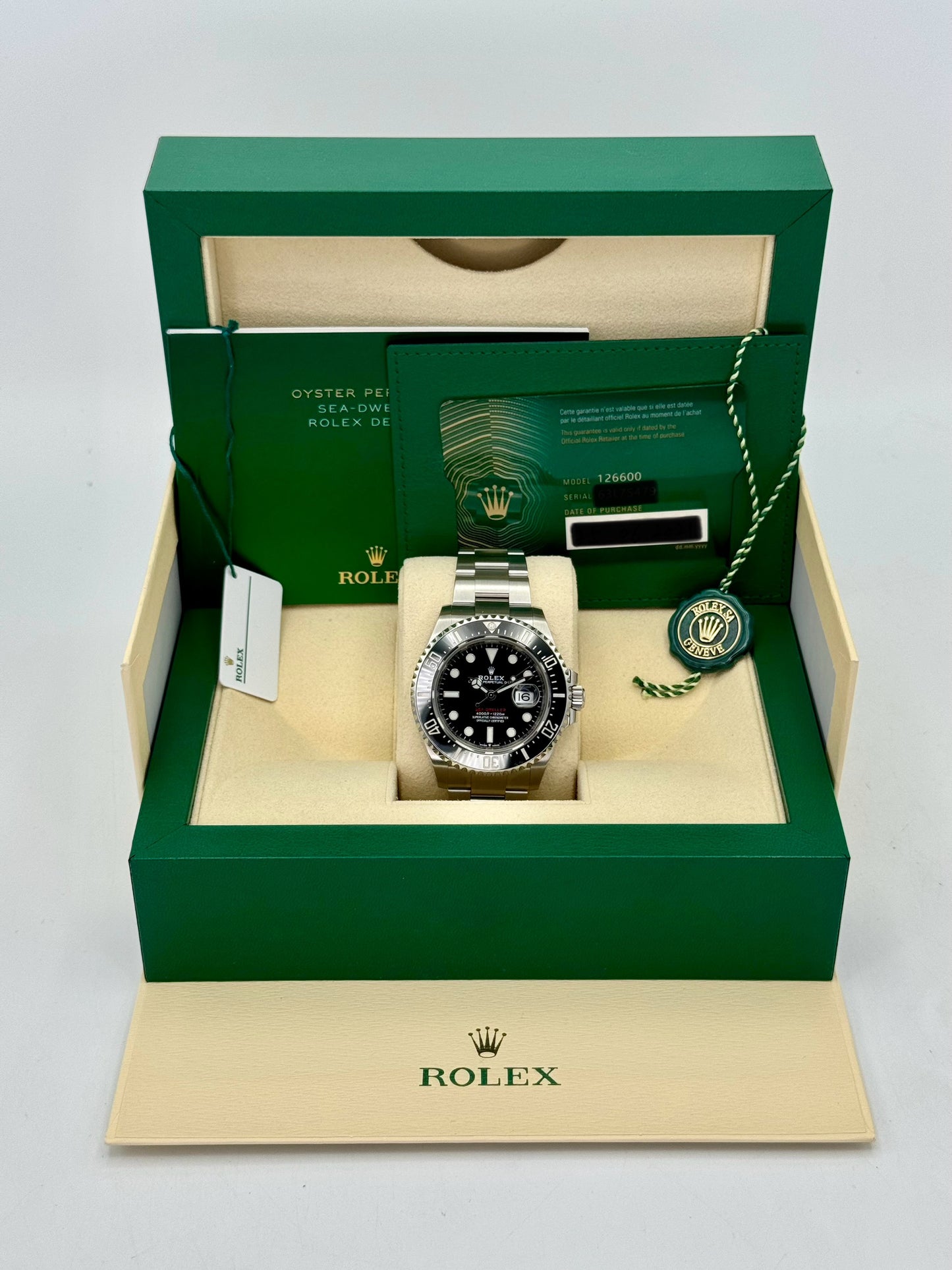 2021 Rolex Sea-Dweller 43mm 126600 Black Dial