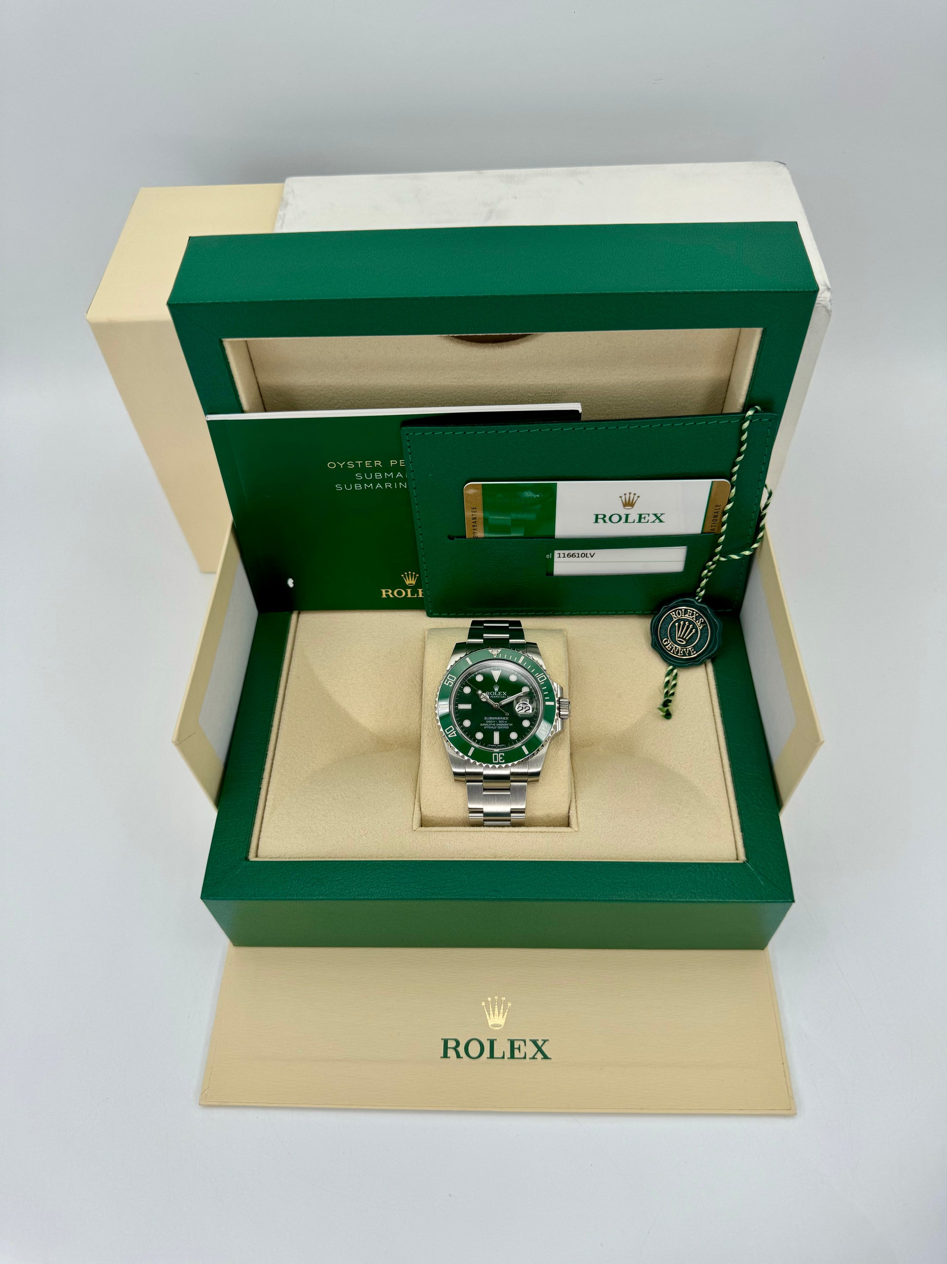 2015 Rolex Submariner Date "Hulk" 40mm 116610LV Green Dial - MyWatchLLC