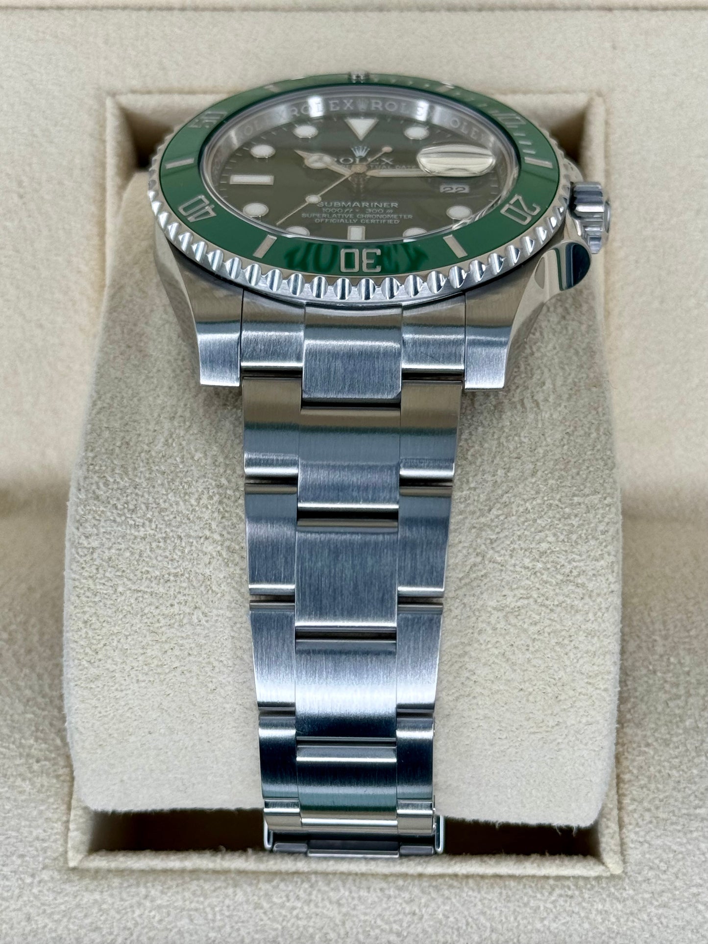 2015 Rolex Submariner Date "Hulk" 40mm 116610LV Green Dial - MyWatchLLC