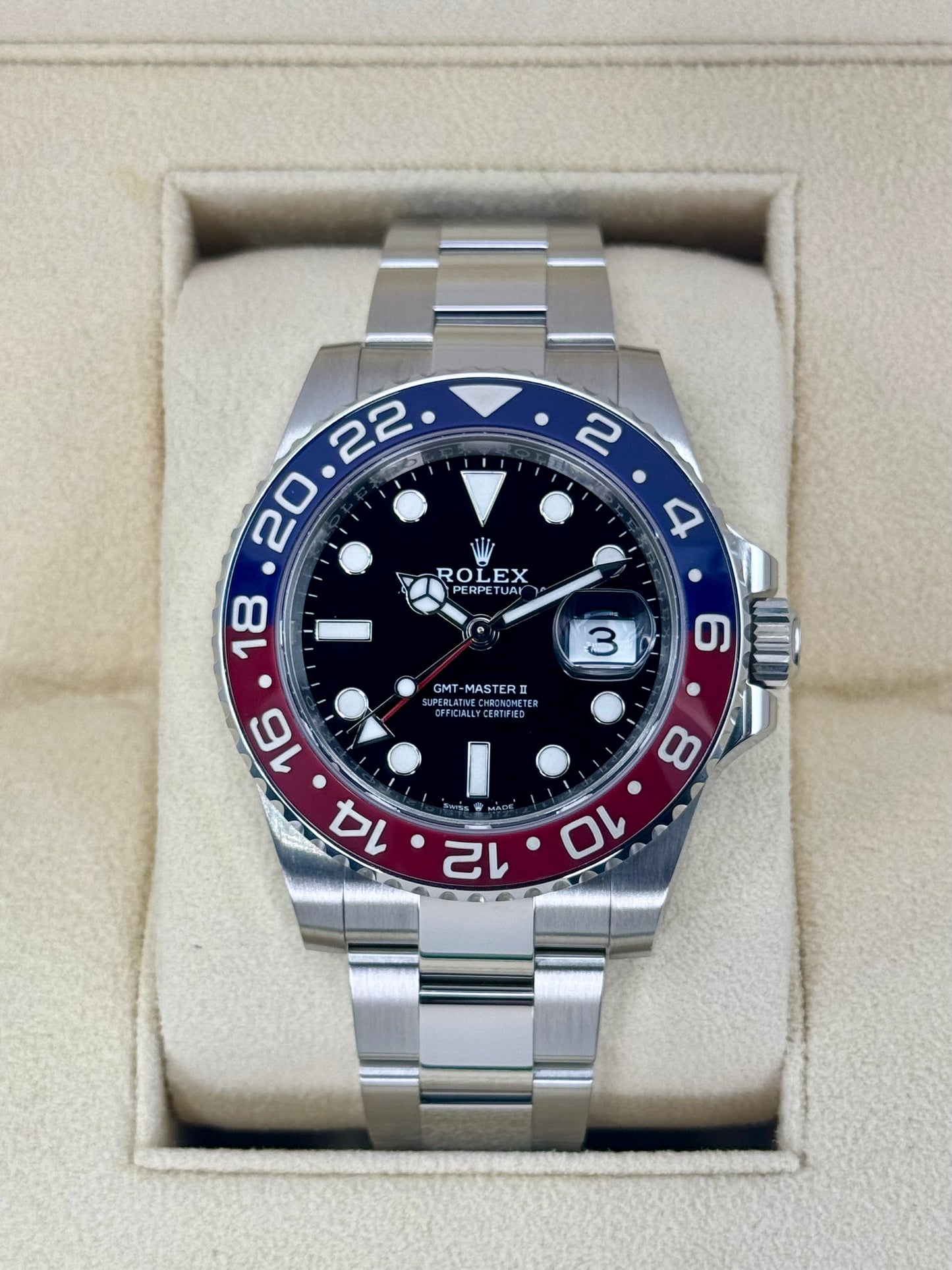 2024 Rolex GMT-Master II "Pepsi" 40mm 126710BLRO Oyster - MyWatchLLC