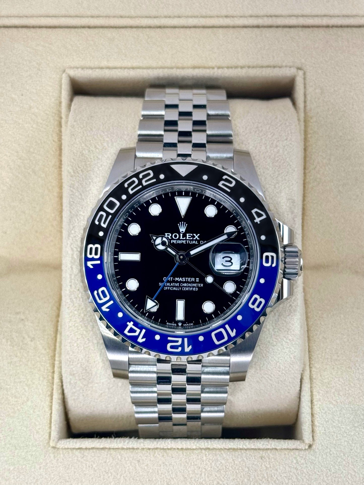 NEW 2025 Rolex GMT-Master II "Batgirl" 40mm 126710BLNR Jubilee - MyWatchLLC