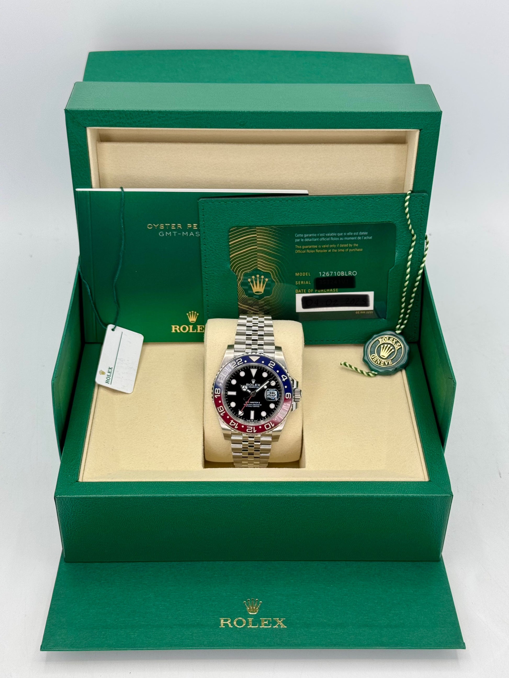 NEW 2025 Rolex GMT-Master II "Pepsi" 40mm 126710BLRO Jubilee - MyWatchLLC