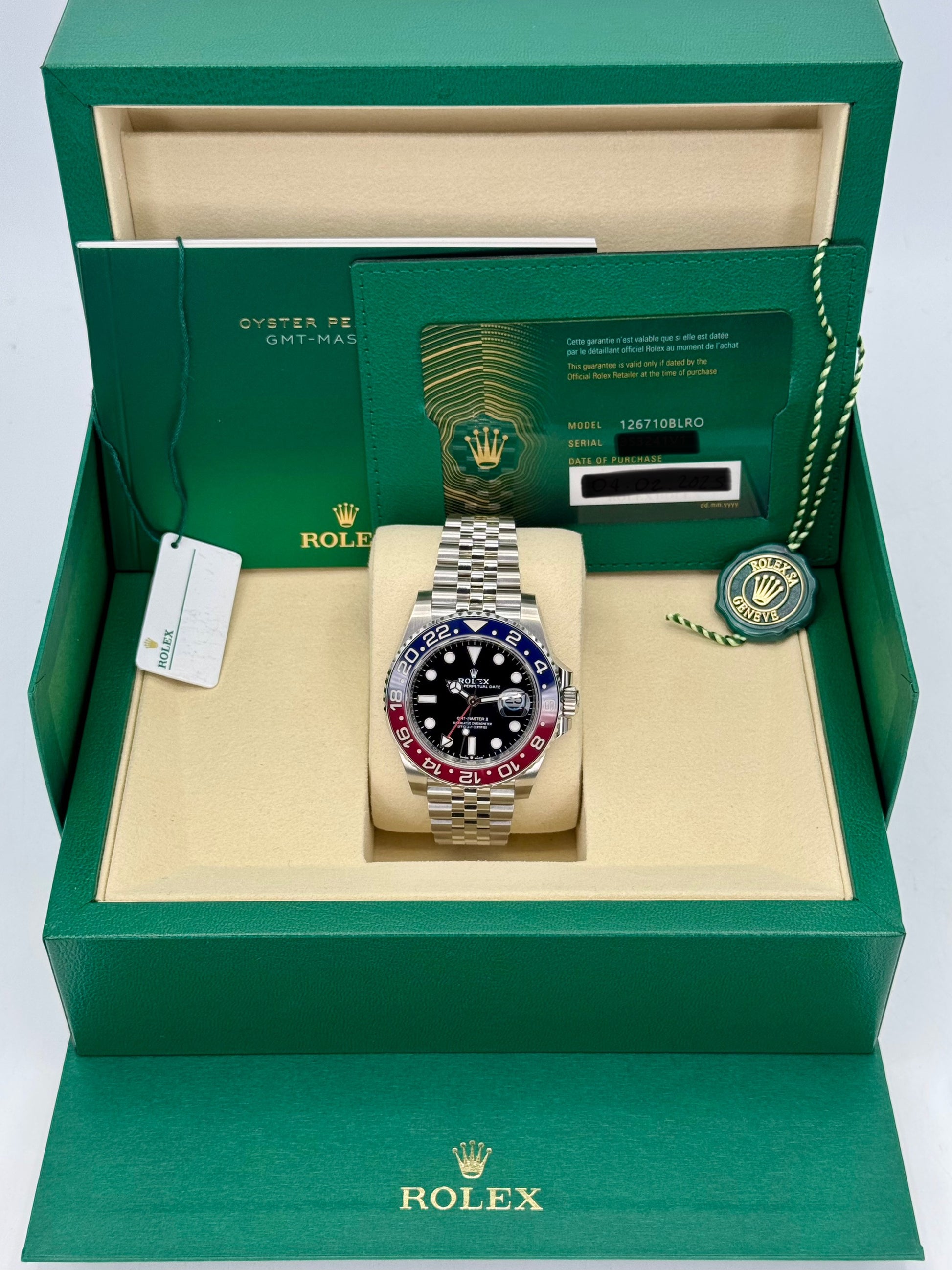 NEW 2025 Rolex GMT-Master II "Pepsi" 40mm 126710BLRO Jubilee - MyWatchLLC