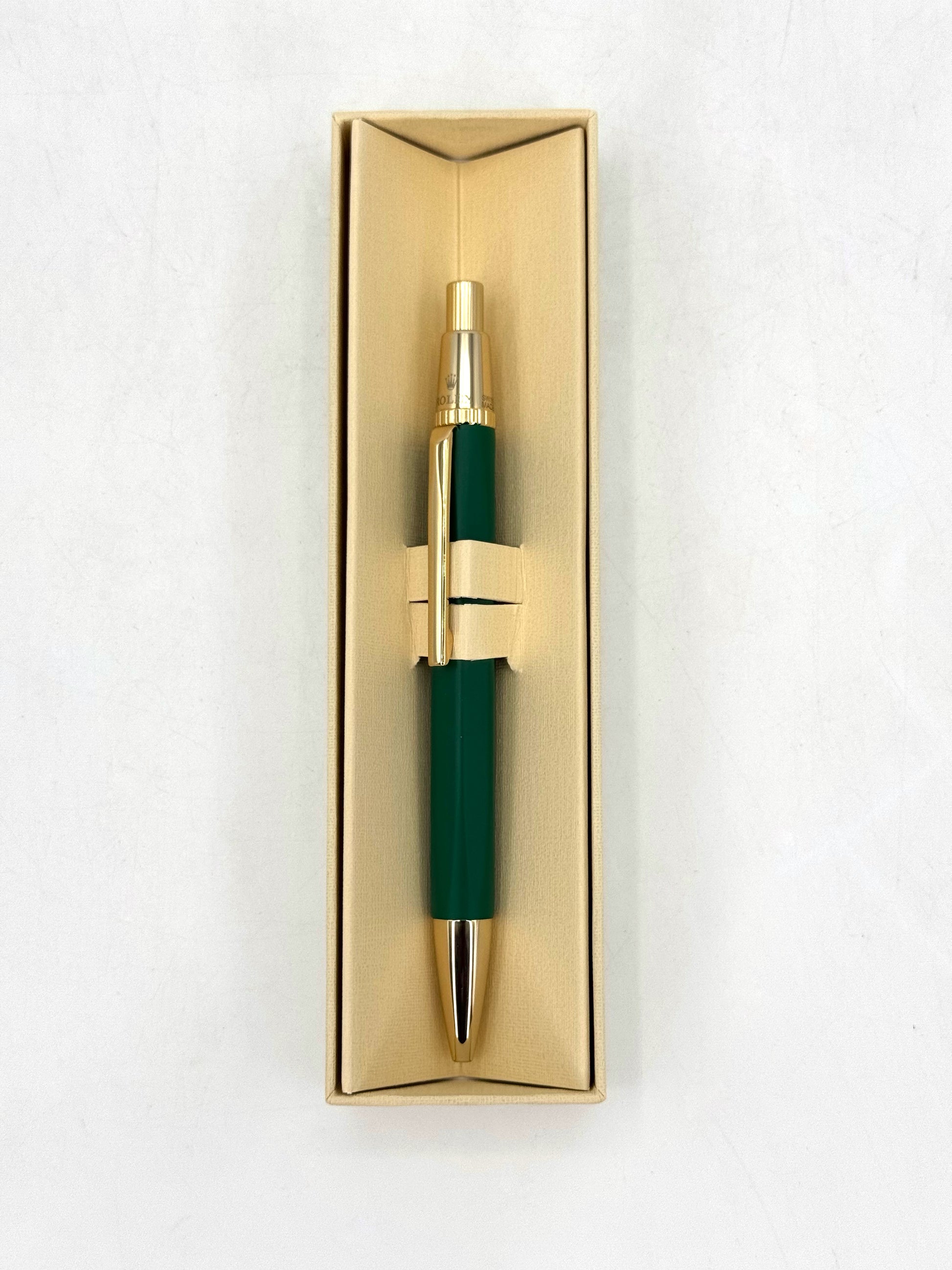 NEW Rolex Ballpoint Pen Green Gold Collectible Pen VIP GIFT - MyWatchLLC