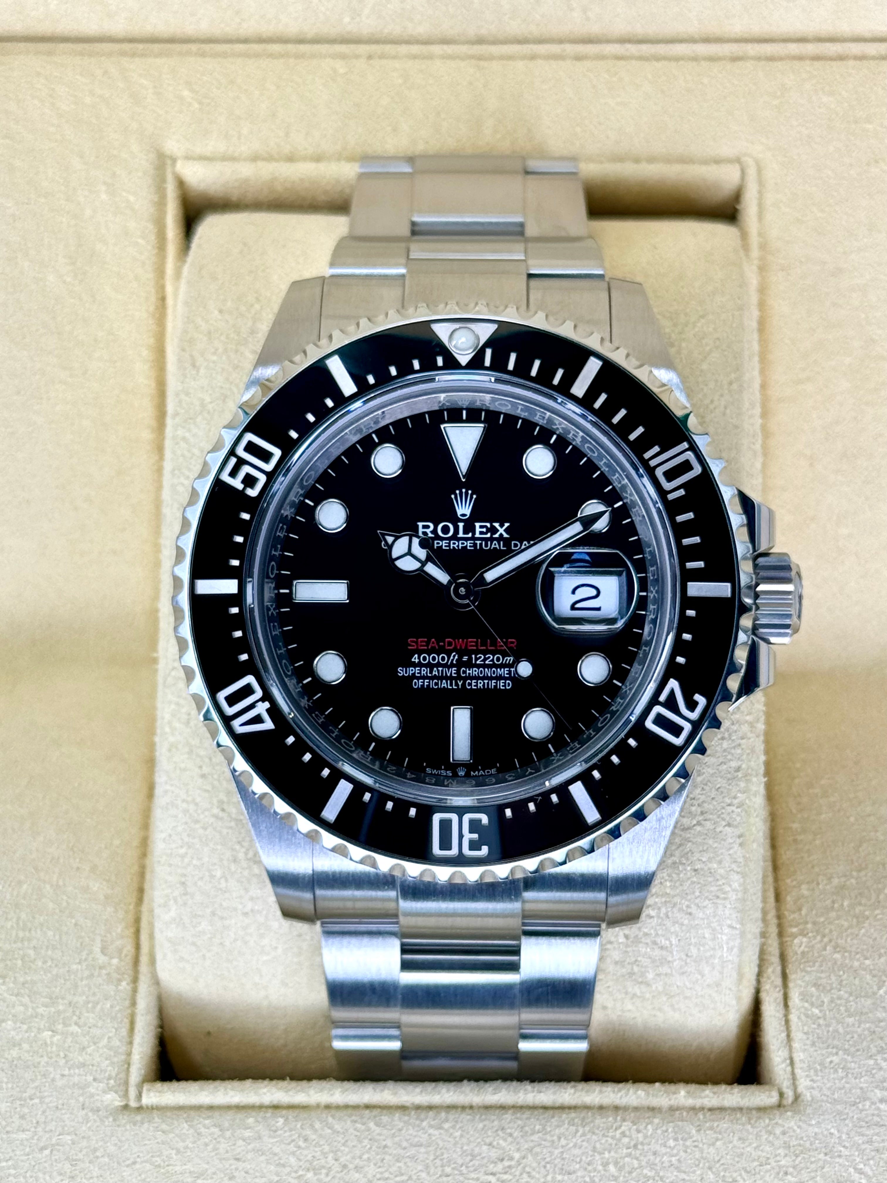 2019 Rolex Sea Dweller 43mm 126600 Stainless Steel Black Dial