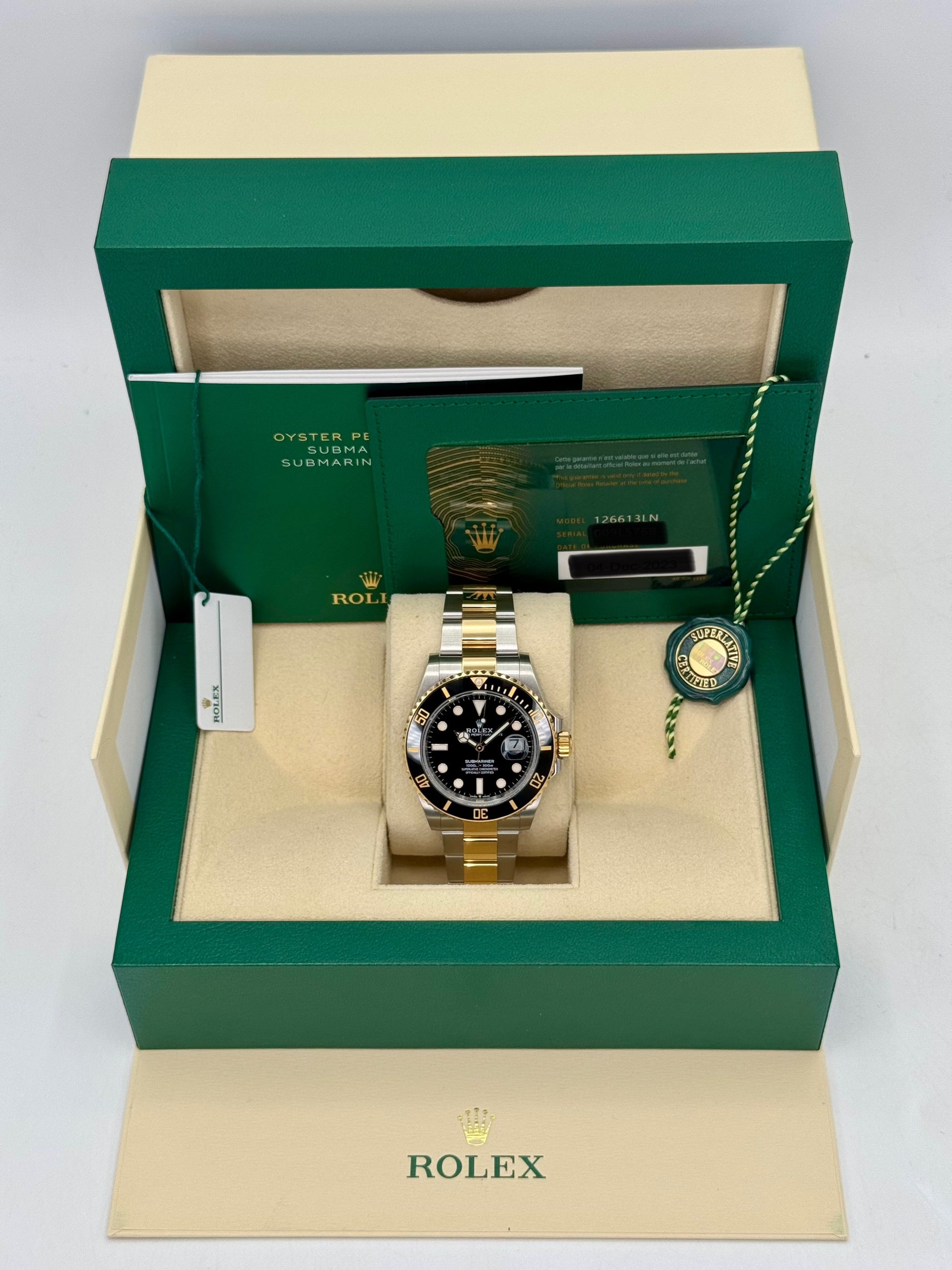 2023 Rolex Submariner 41mm 126613LN Two-Tone Black Dial - MyWatchLLC