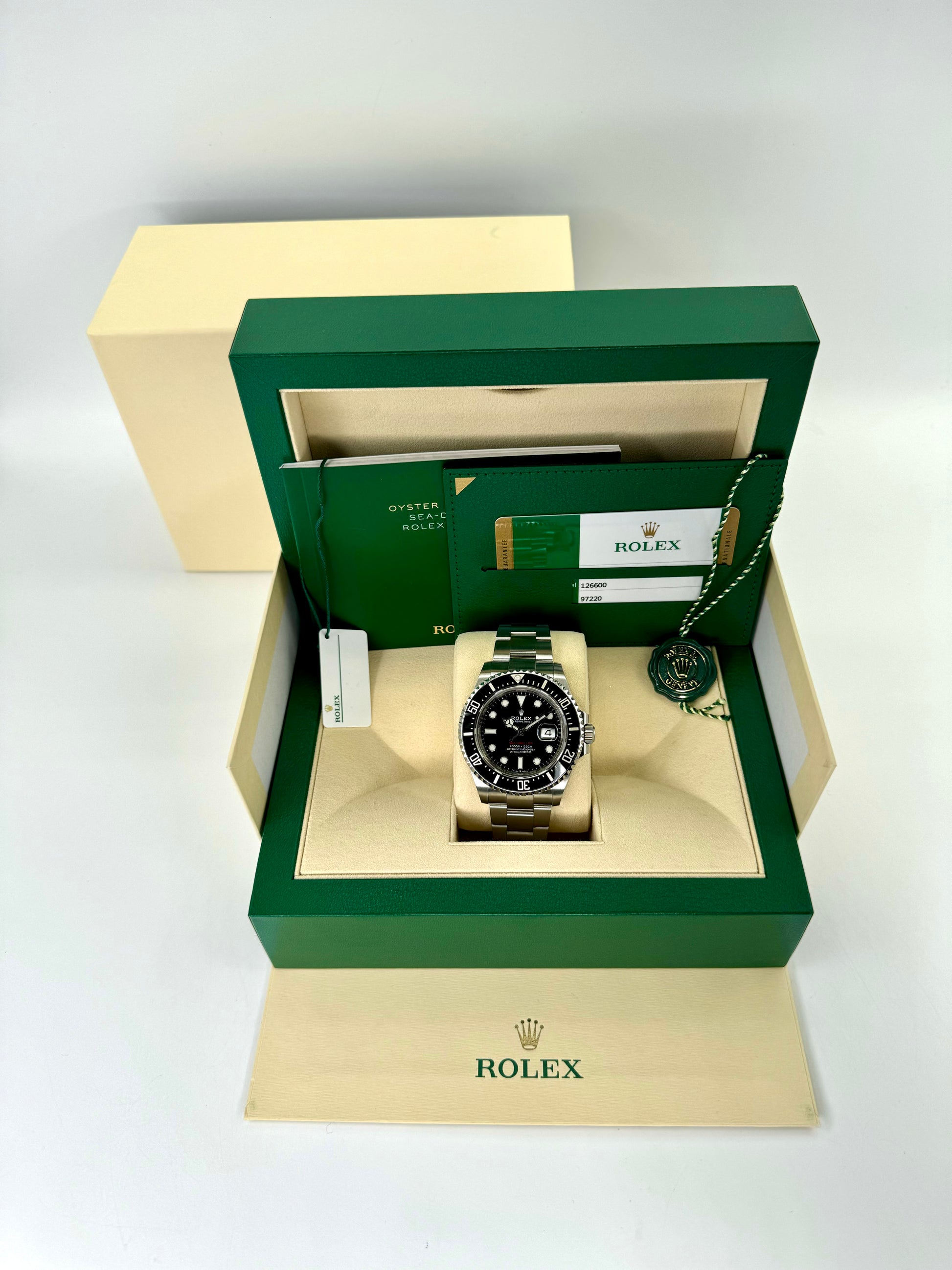 2019 Rolex Sea-Dweller 43mm 126600 Stainless Steel Black Dial - MyWatchLLC