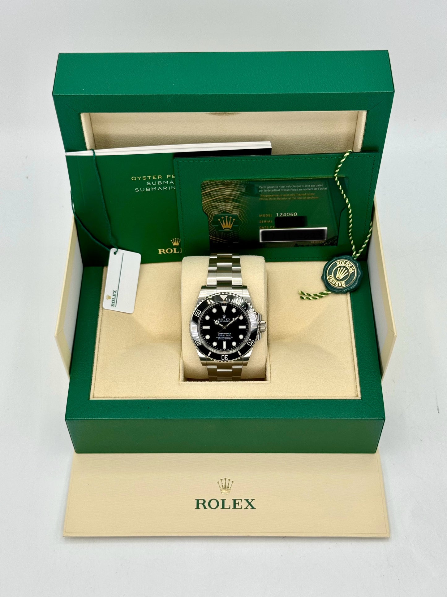 2023 Rolex Submariner 41mm 124060 Stainless Steel Black Dial