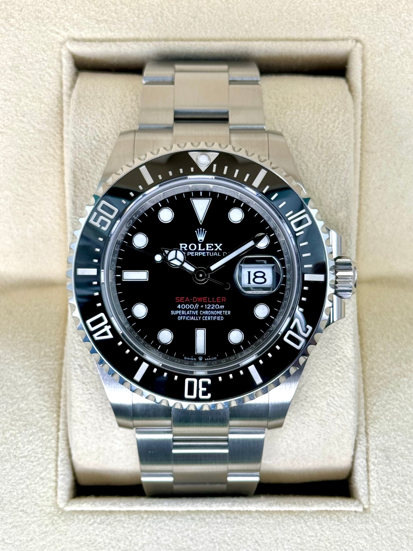 2023 Rolex Sea-Dweller 43mm 126600 Stainless Steel Black Dial