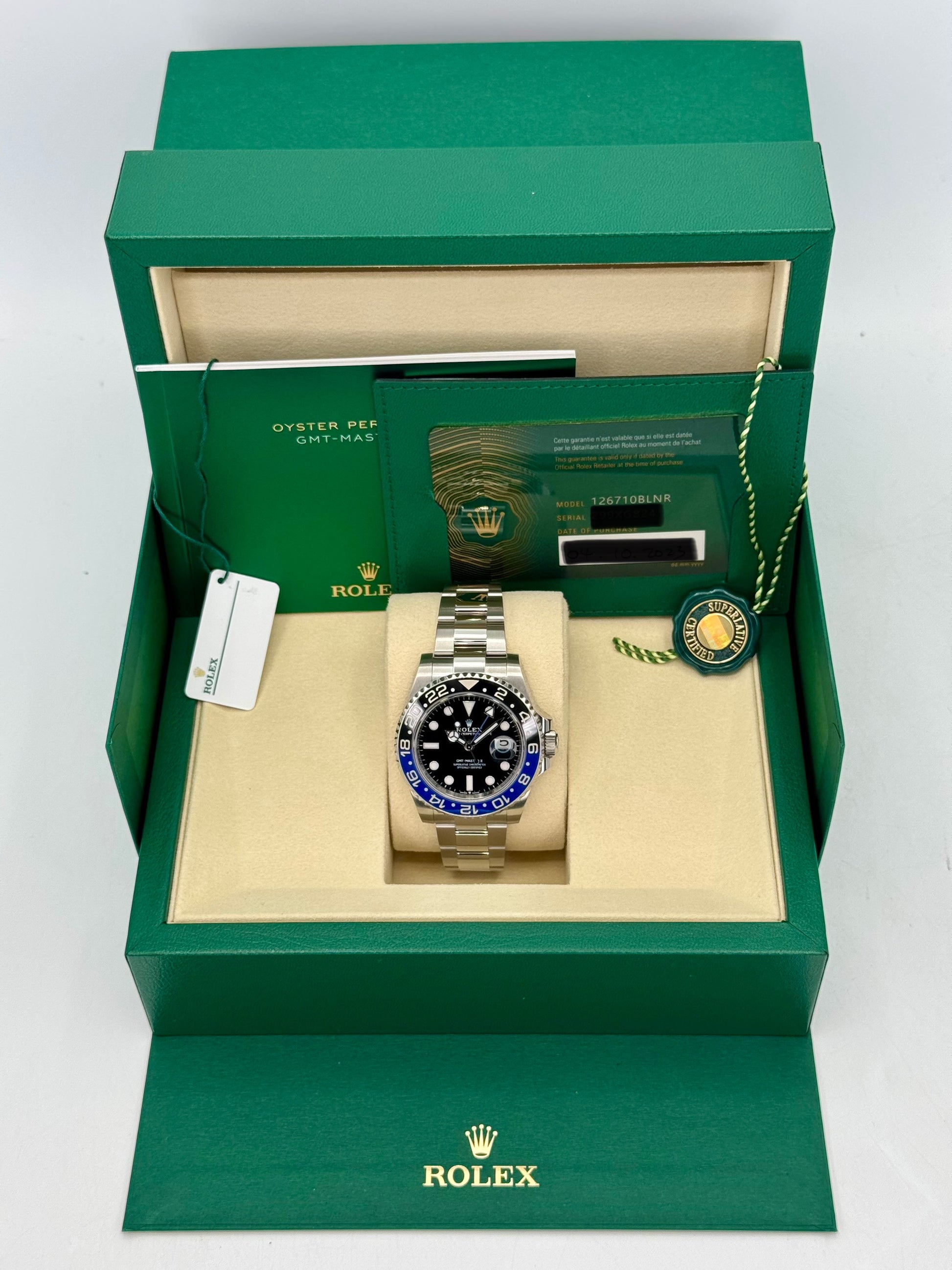 2025 Rolex GMT-Master II "Batman" 40mm 126710BLNR Oyster - MyWatchLLC