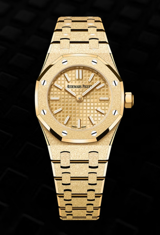 New 2026 Audemars Piguet Royal Oak Mini Frosted 23mm 67630BA Yellow Gold Dial - MyWatchLLC