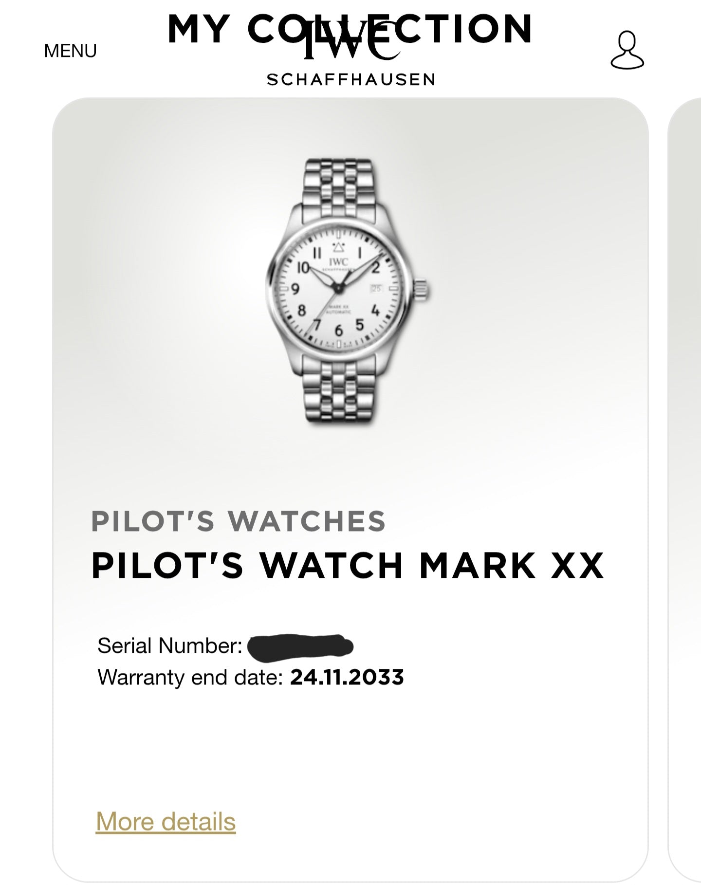 2025 IWC Pilot's Watch Mark XX 40mm IW328208 Stainless Steel Silver Dial - MyWatchLLC