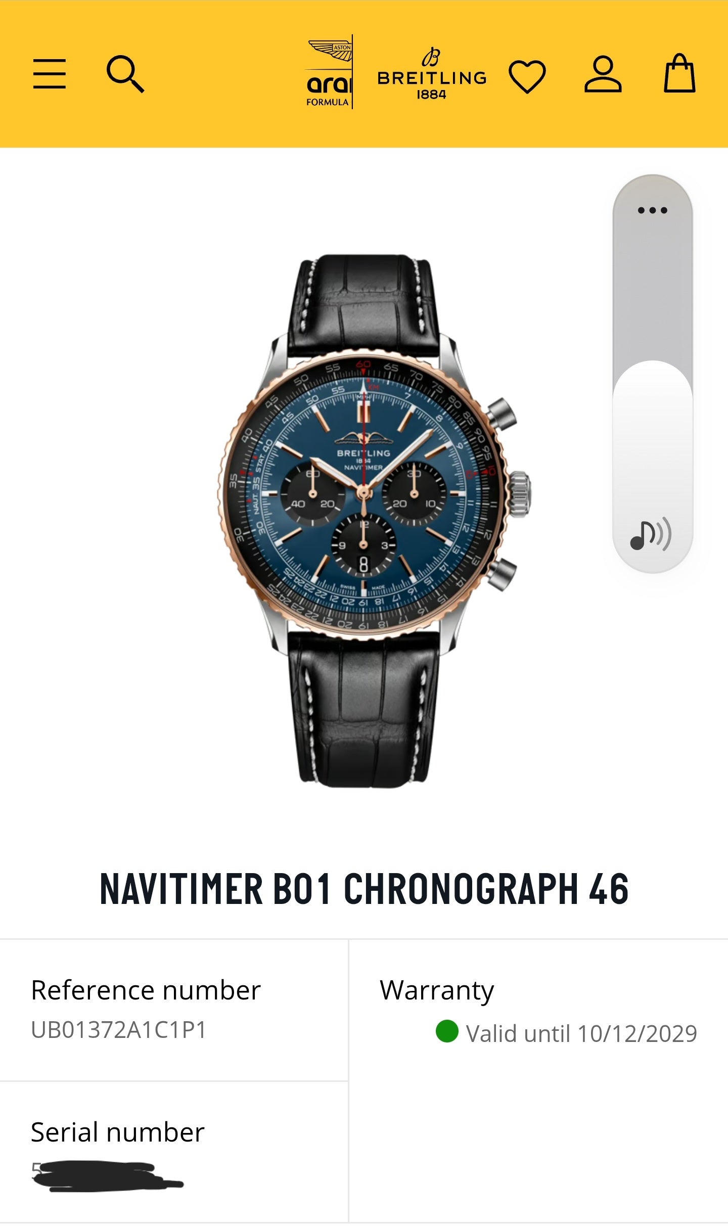 2024 Breitling Navitimer B01 Limited Edition 46mm UB0137 Two-Tone Blue Dial
