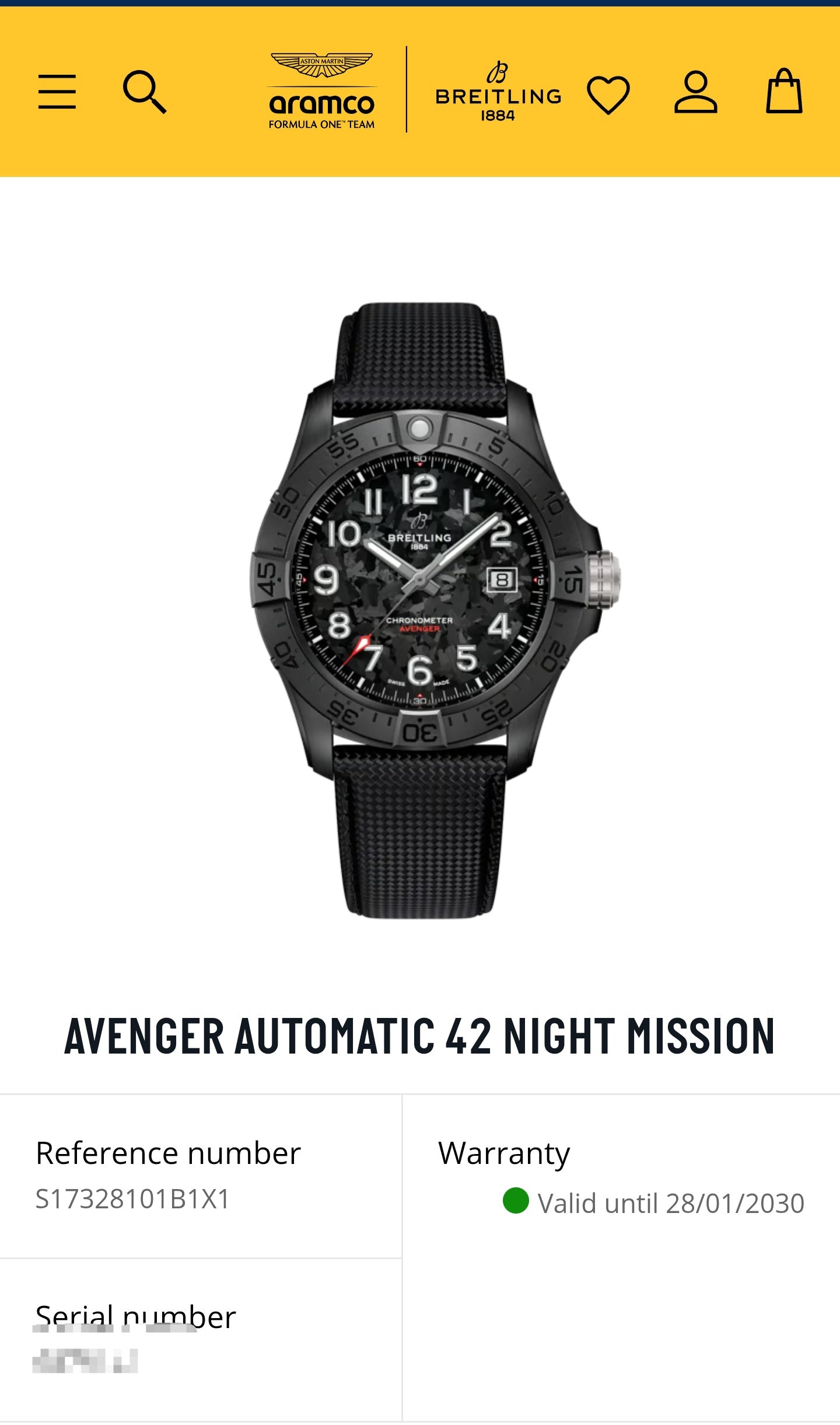 NEW 2026 Breitling Avenger Automatic 42mm S17328 Ceramic Black Dial