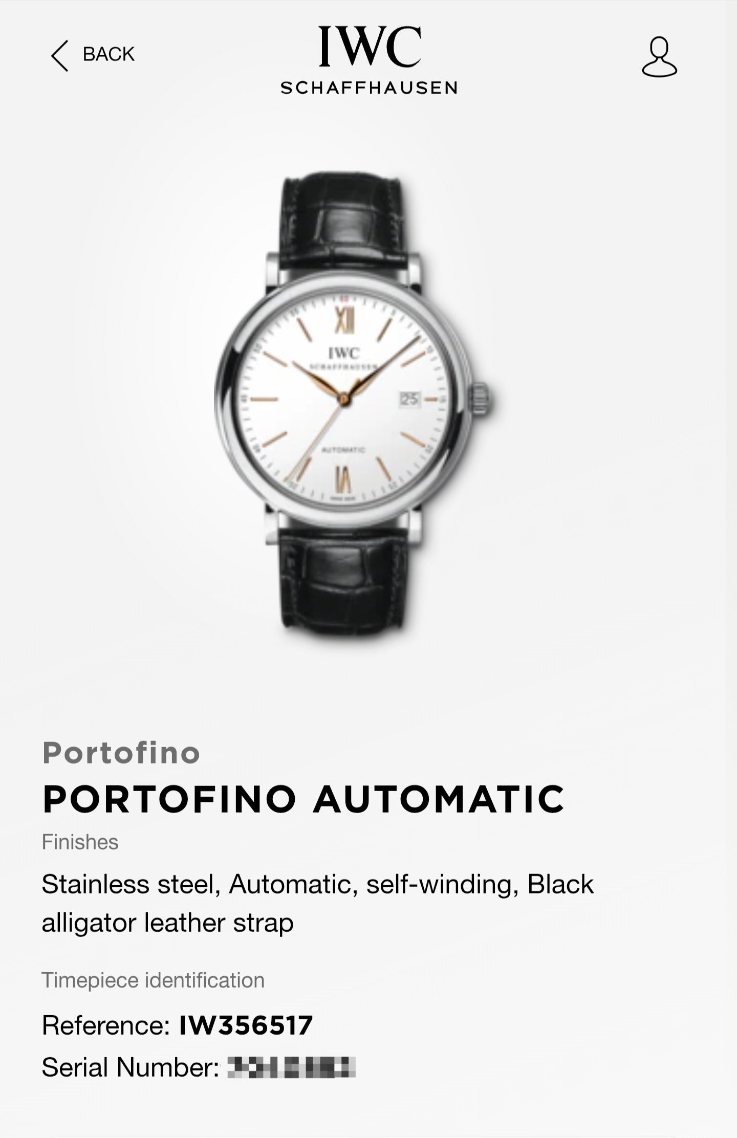 2026 IWC Portofino Automatic 40mm IW356517 Stainless Steel White Dial