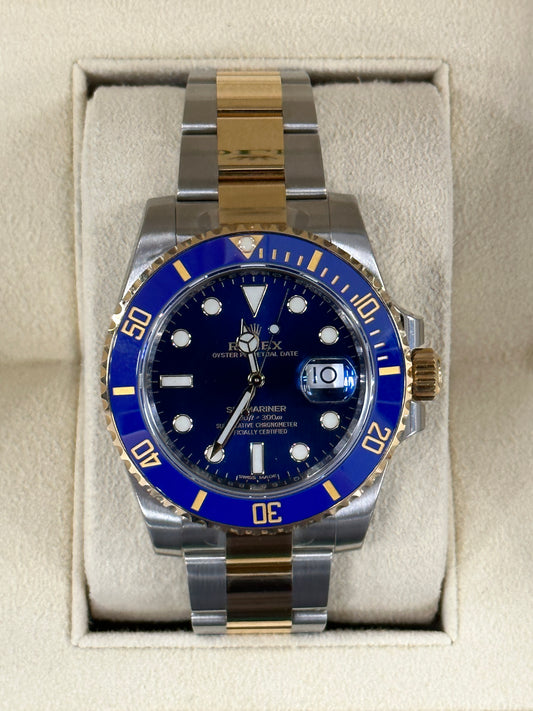 NEW 2019 Rolex Submariner "Bluesy" 116613LB Two-Tone - MyWatchLLC