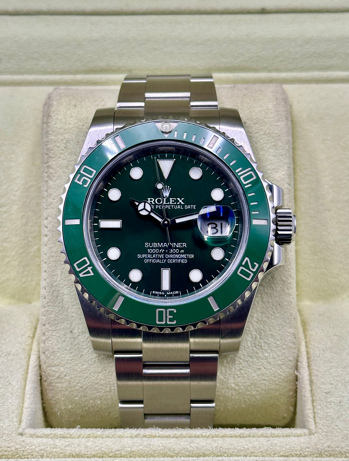 Rolex Submariner "Hulk" 40mm 116610LV Green Dial - MyWatchLLC