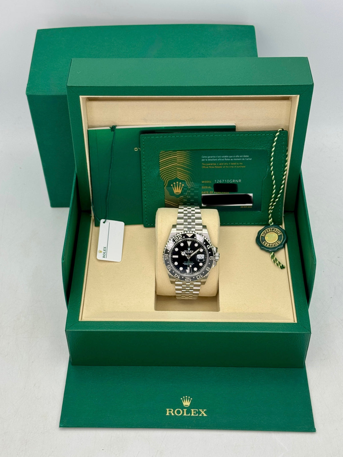2026 Rolex GMT-Master II "Bruce Wayne" 40mm 126710GRNR Jubilee - MyWatchLLC