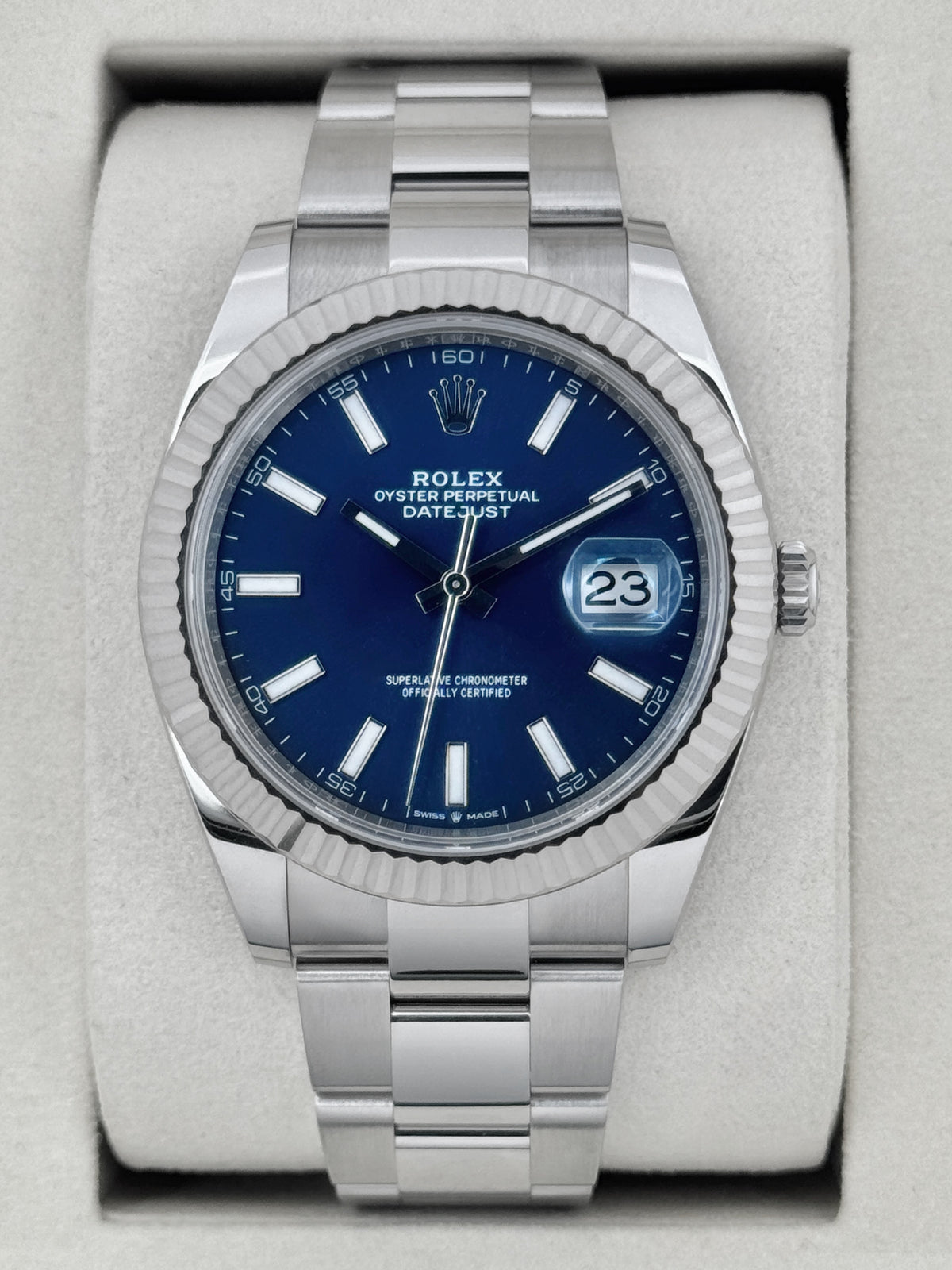 NEW 2026 Rolex Datejust 41mm 126334 Stainless Steel Oyster Blue Dial - MyWatchLLC