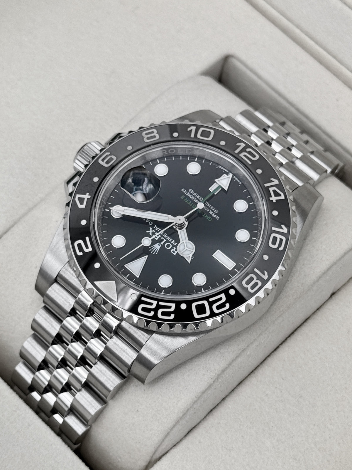 2026 Rolex GMT-Master II "Bruce Wayne" 40mm 126710GRNR Jubilee - MyWatchLLC