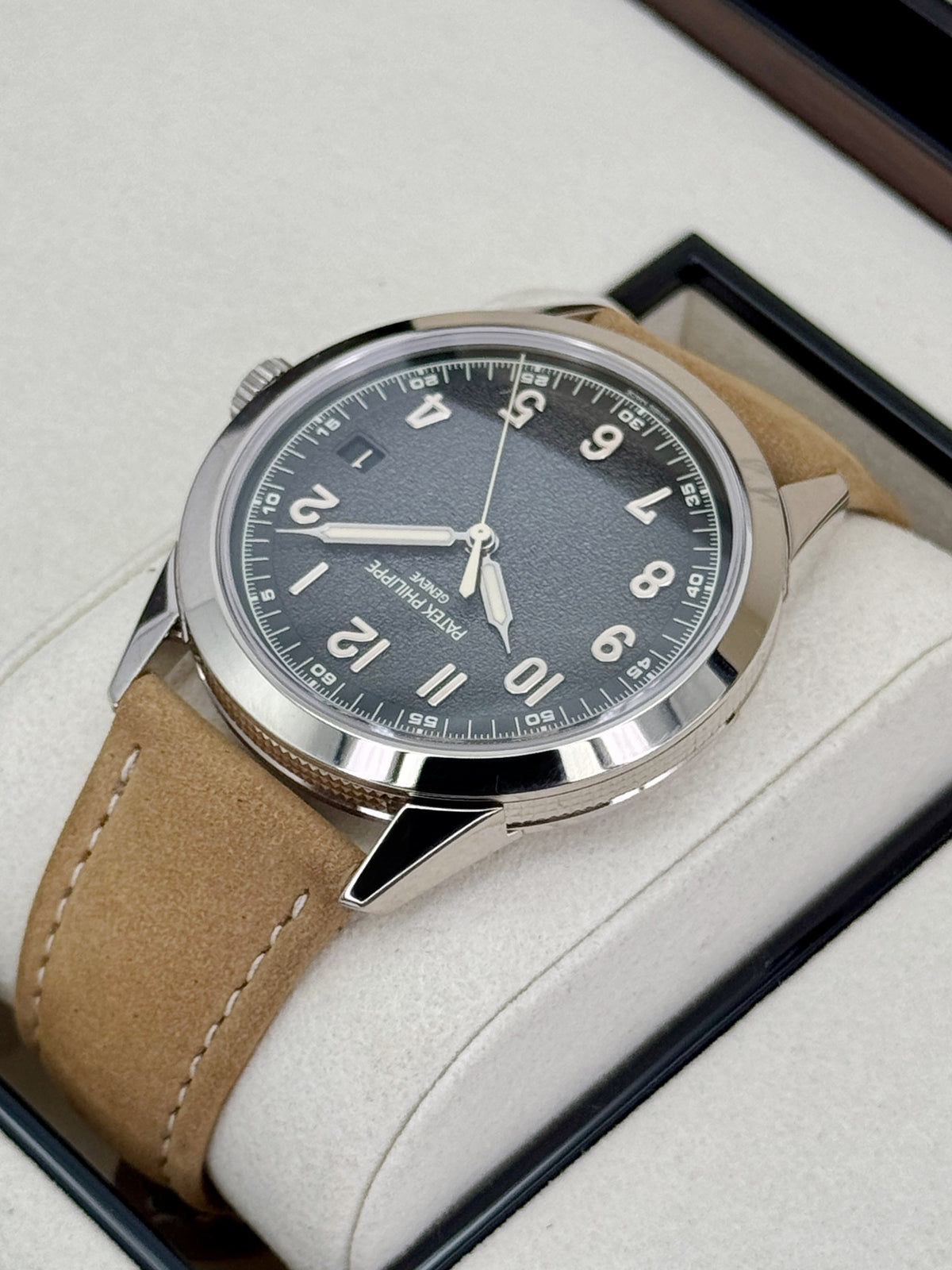 2026 Patek Philippe Calatrava 40mm 5226G White Gold Gray Dial - MyWatchLLC