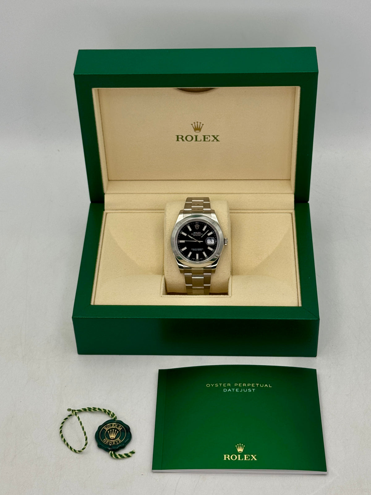 Rolex Datejust 41mm 116300 Stainless Steel Oyster Black Dial - MyWatchLLC