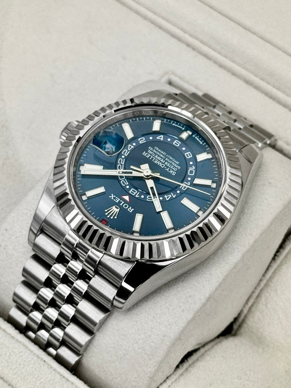 2024 Rolex Sky-Dweller 42mm 336934 Jubilee Blue Dial - MyWatchLLC