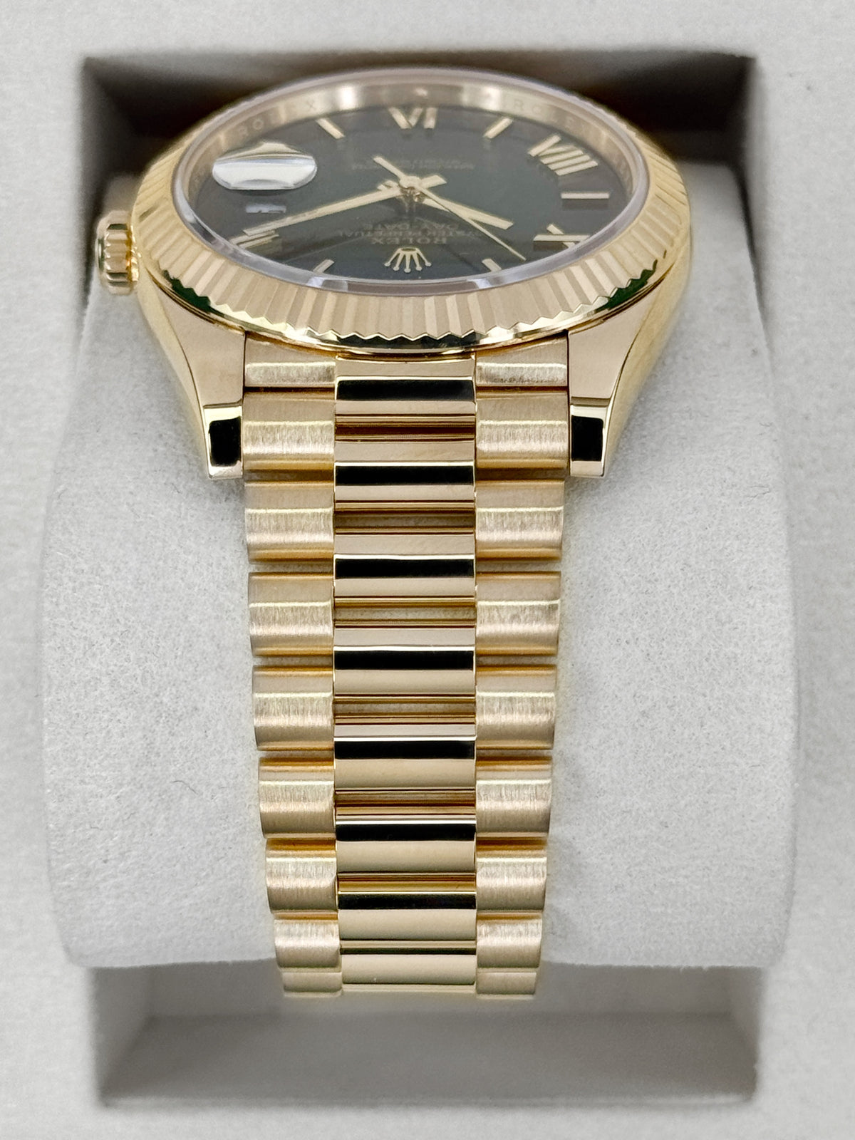 2025 Rolex Day-Date 40mm 228238 Presidential Green Ombre Dial - MyWatchLLC