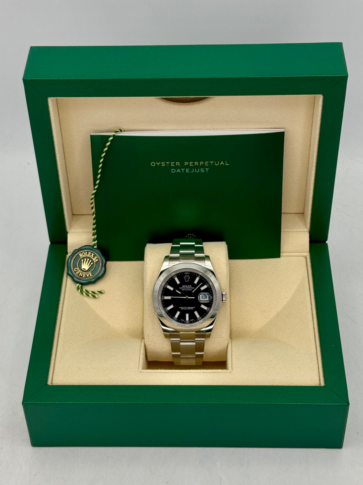 Rolex Datejust 41mm 116300 Stainless Steel Oyster Black Dial - MyWatchLLC