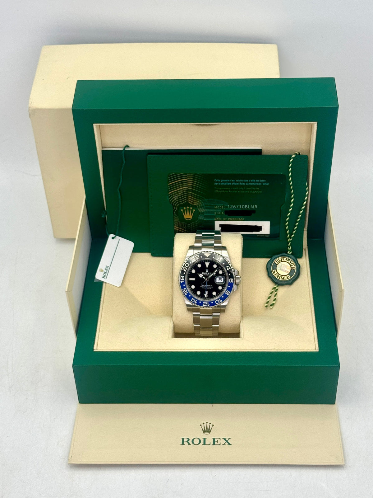2023 Rolex GMT-Master II Batman 40mm 126710BLNR Oyster - MyWatchLLC