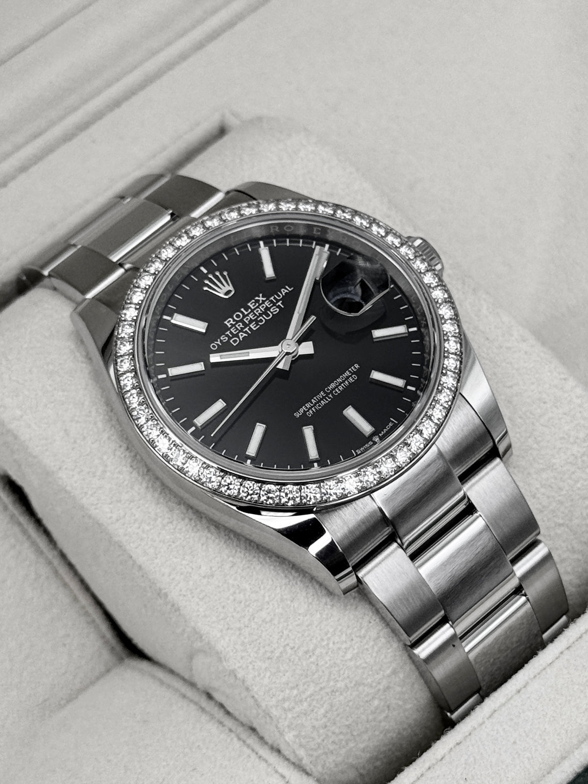 2022 Rolex Datejust 36mm 126284RBR Stainless Steel Oyster Black Dial - MyWatchLLC