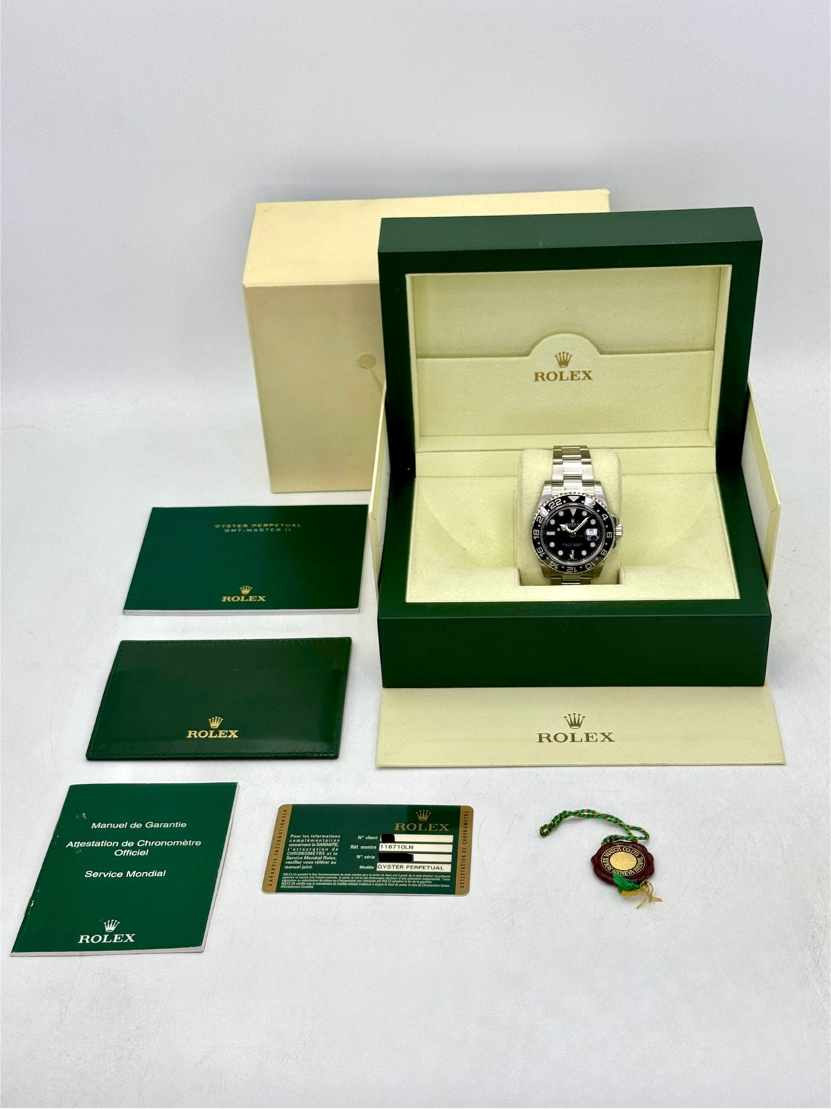 2012 Rolex GMT-Master II 40mm 116710LN Stainless Steel Black Dial - MyWatchLLC