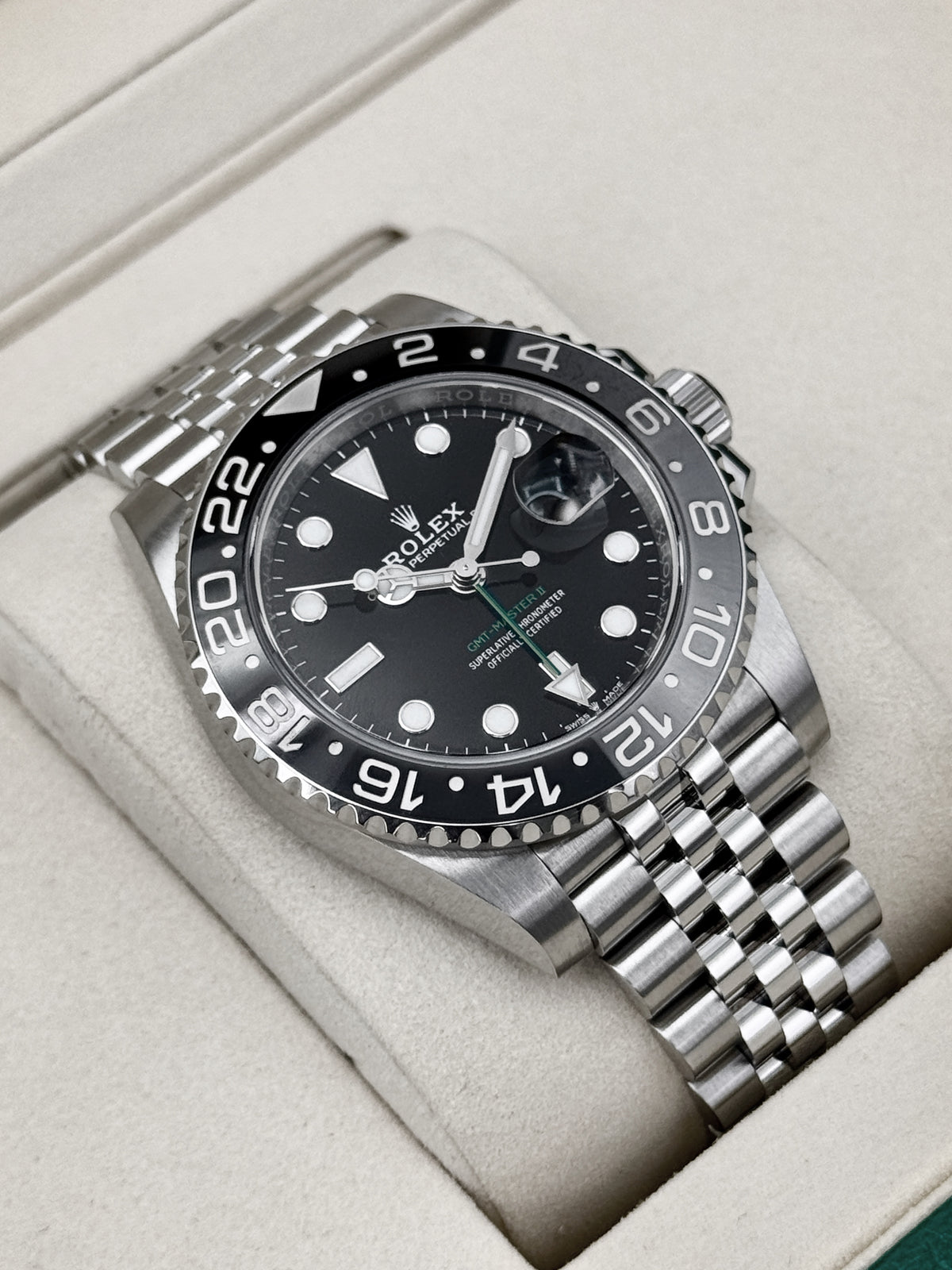 2026 Rolex GMT-Master II "Bruce Wayne" 40mm 126710GRNR Jubilee - MyWatchLLC
