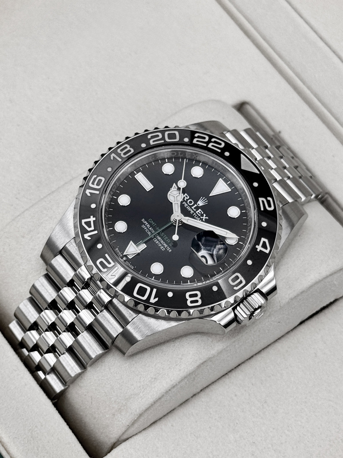 2026 Rolex GMT-Master II "Bruce Wayne" 40mm 126710GRNR Jubilee - MyWatchLLC